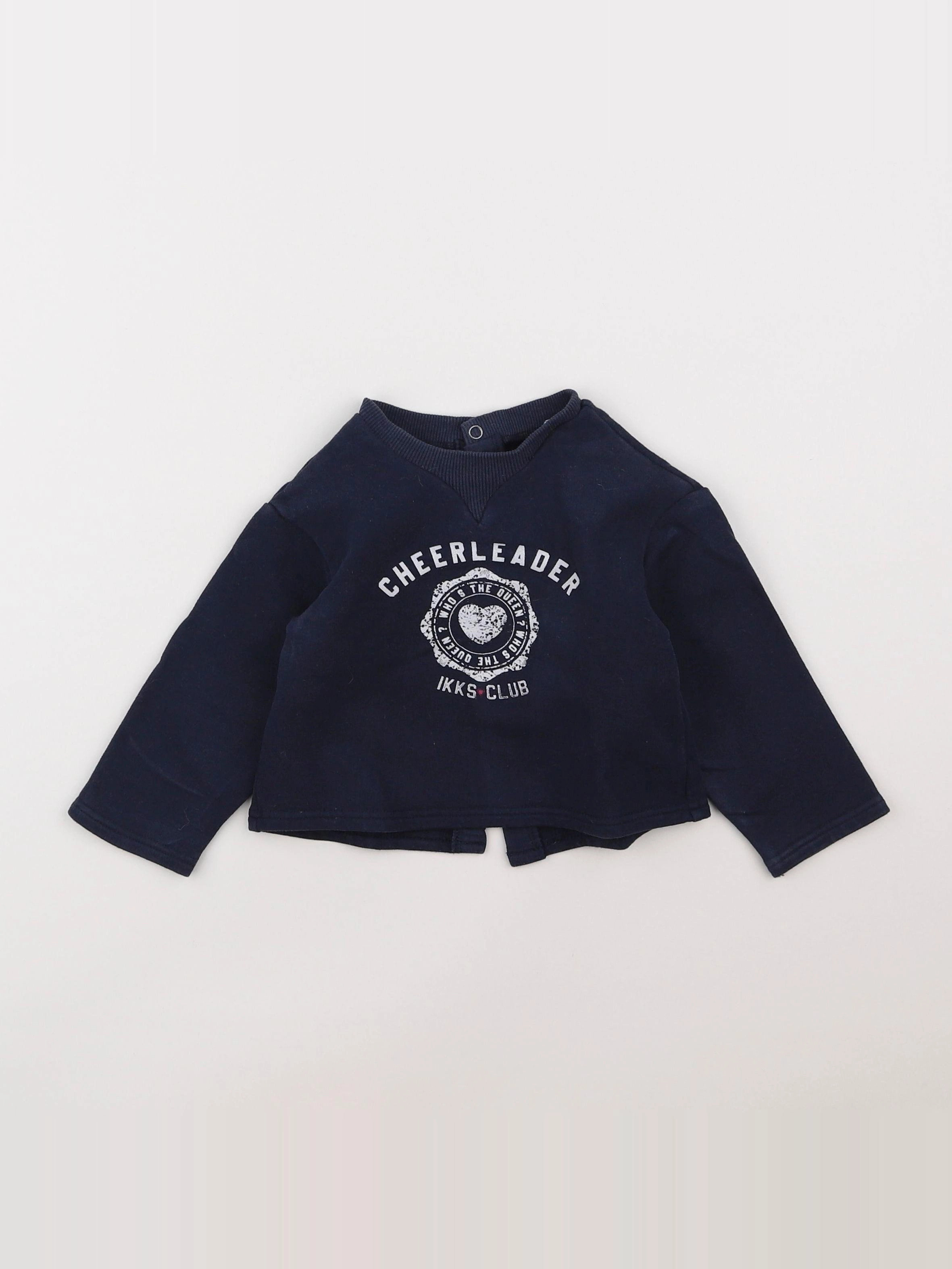 IKKS - sweat bleu - 18 mois