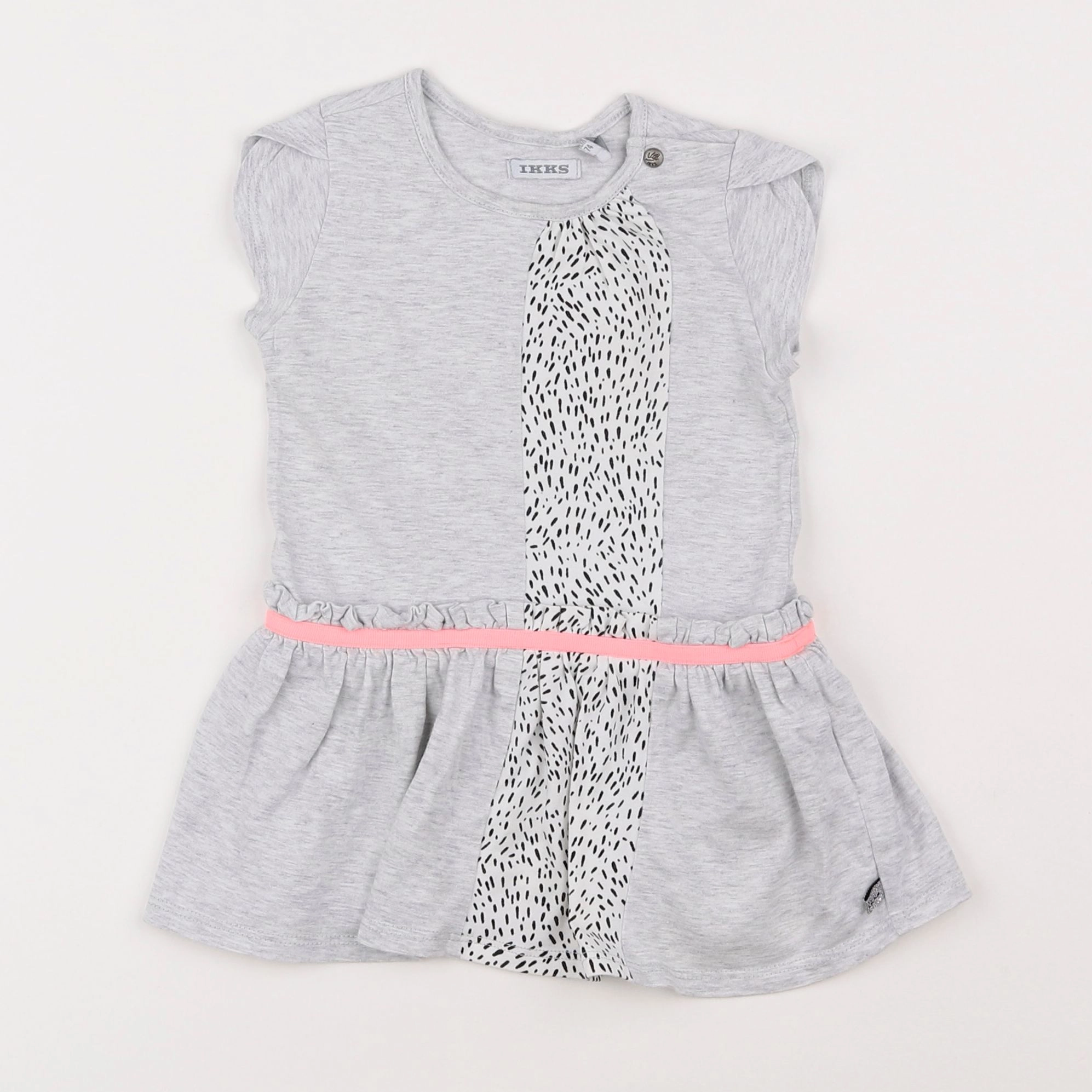 IKKS - robe gris - 12 mois