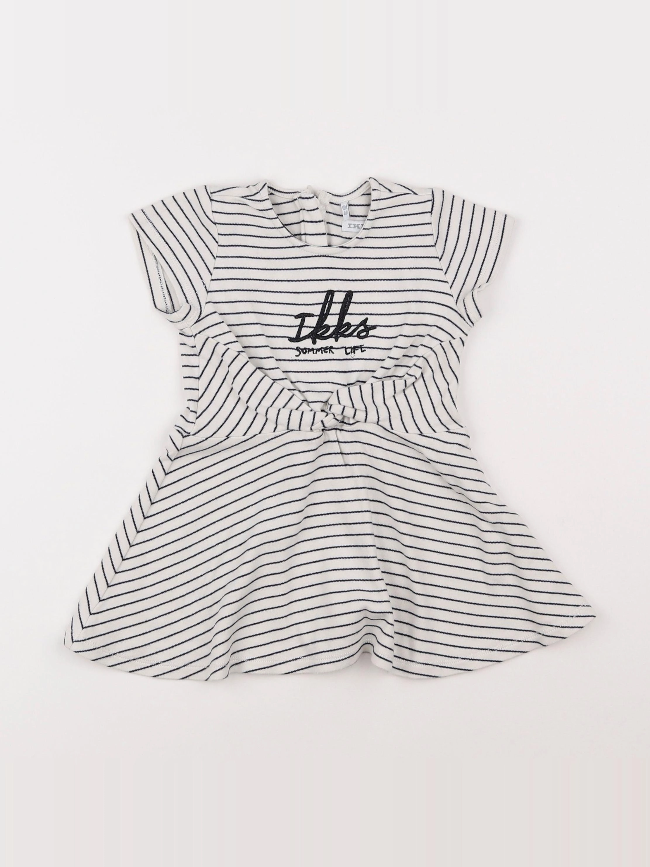 IKKS - robe bleu - 18 mois