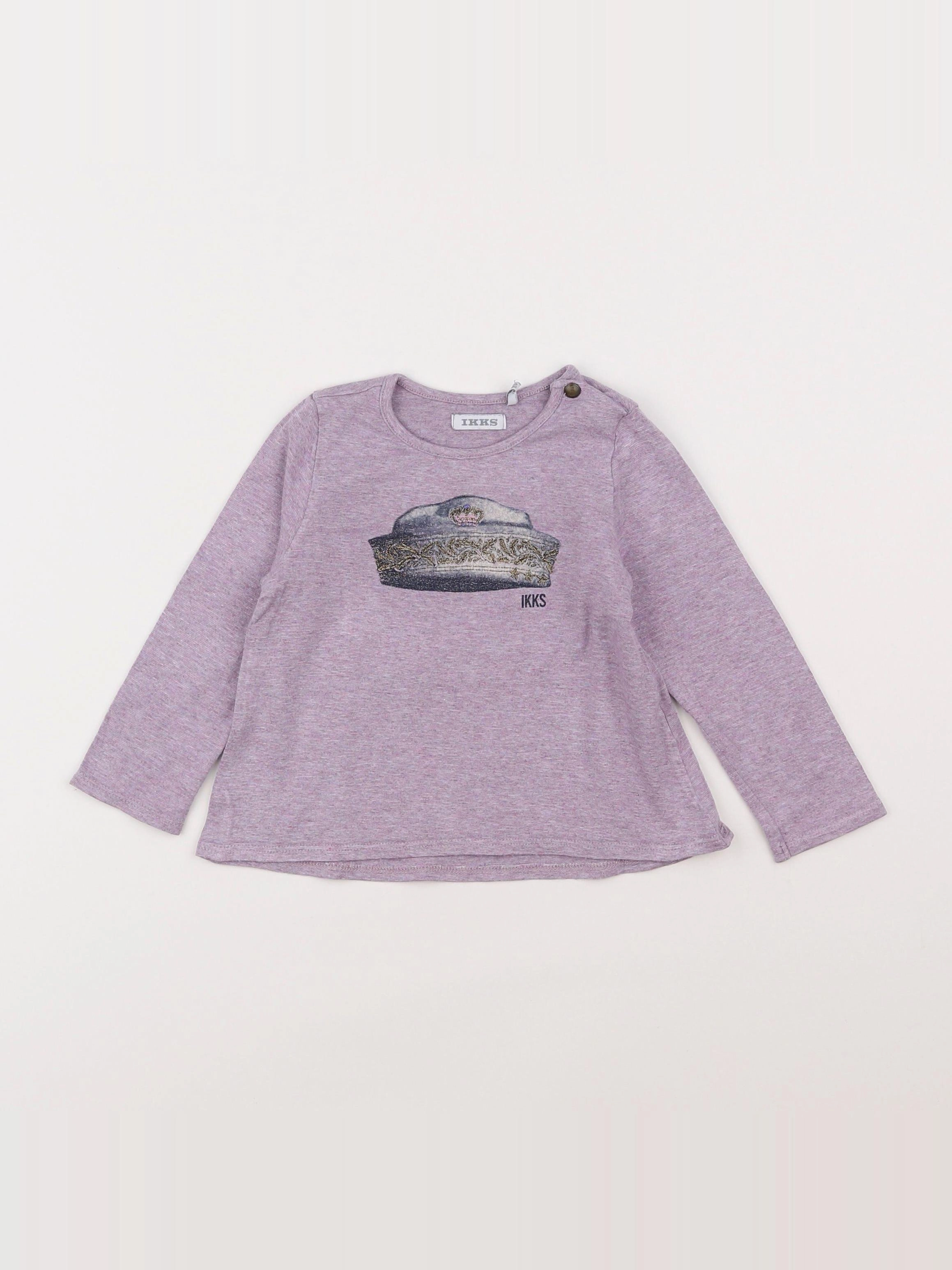 IKKS - tee-shirt violet - 18 mois