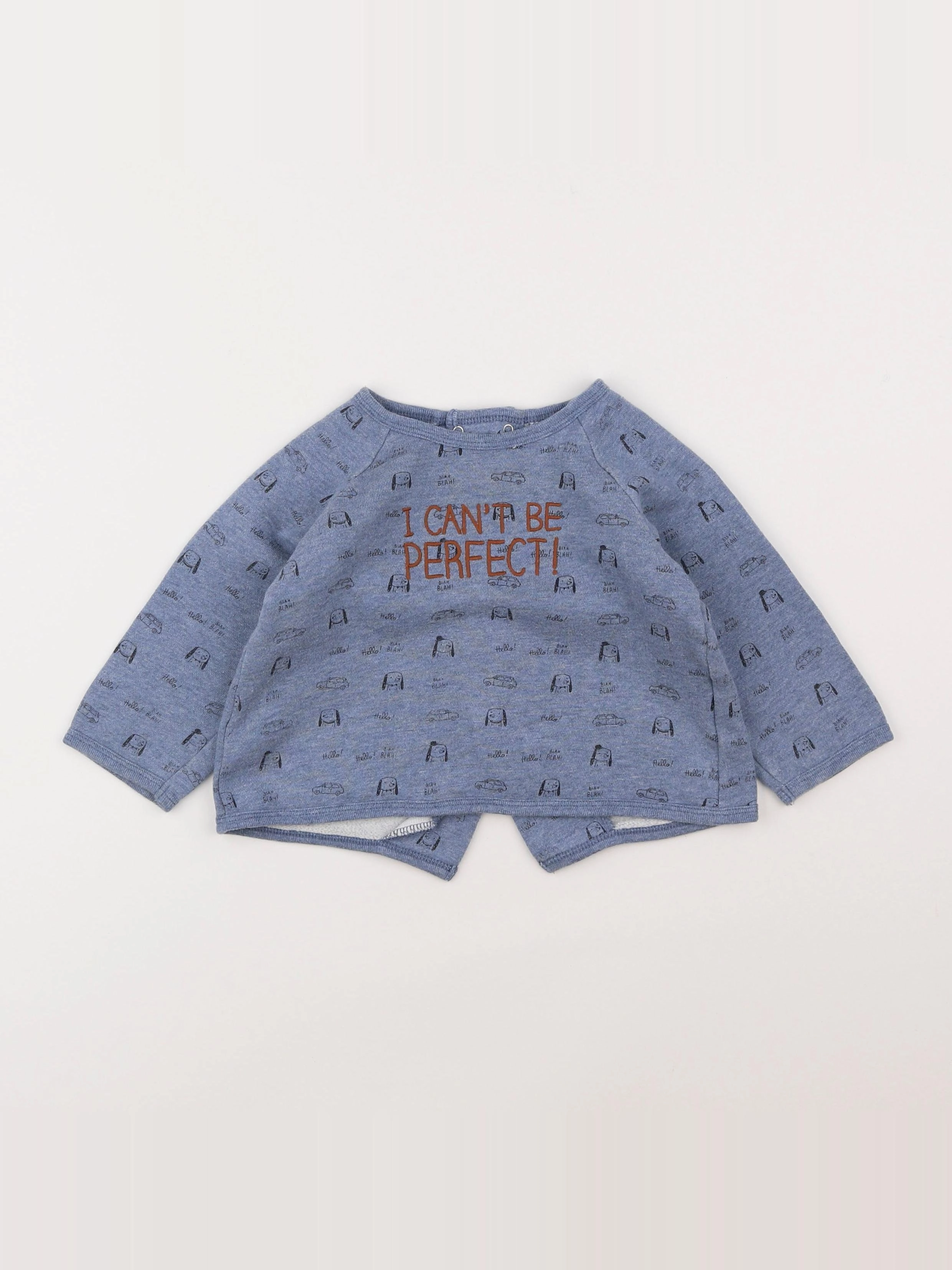 Boutchou - tee-shirt bleu - 18 mois