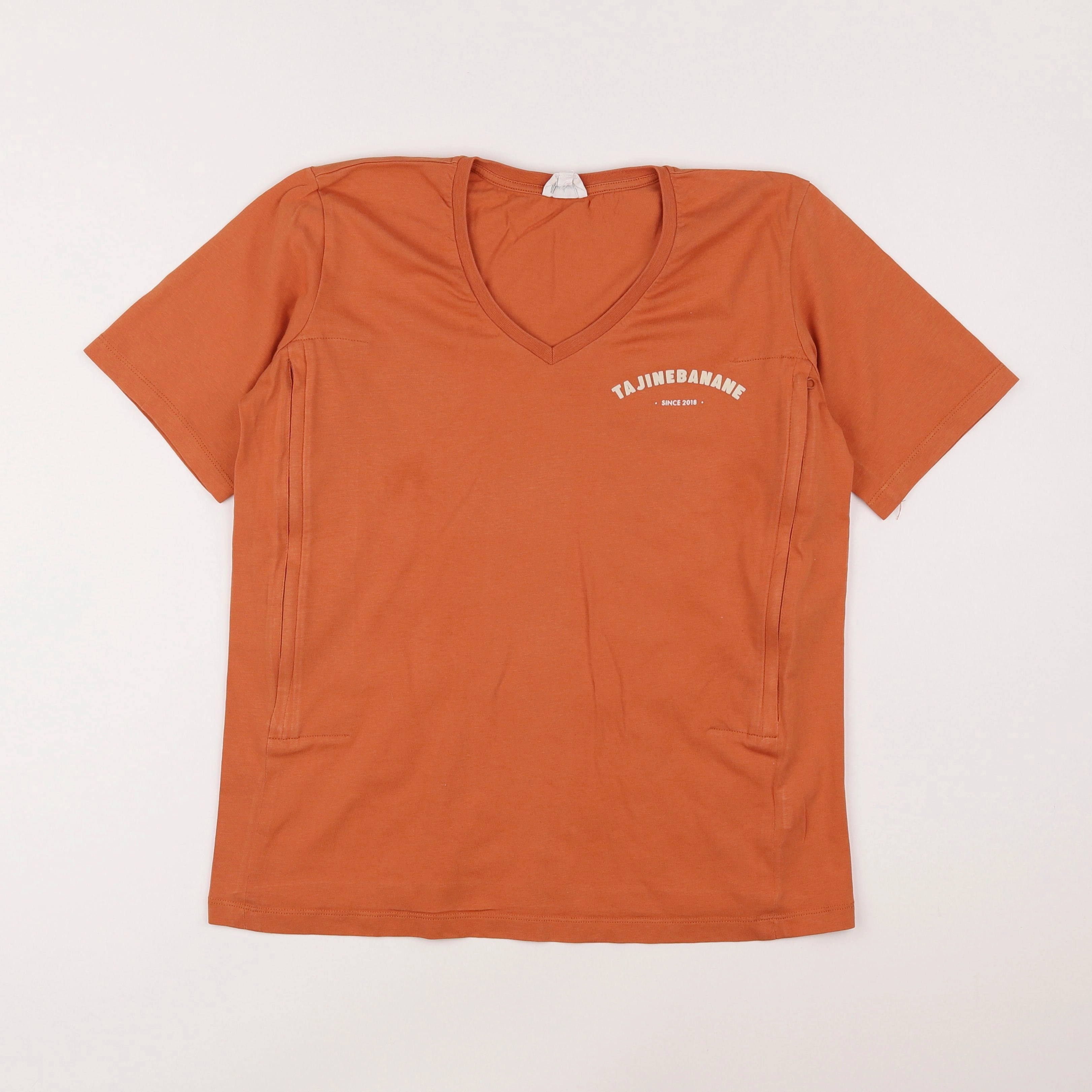 Tajine banane - tee-shirt grossesse orange - 34