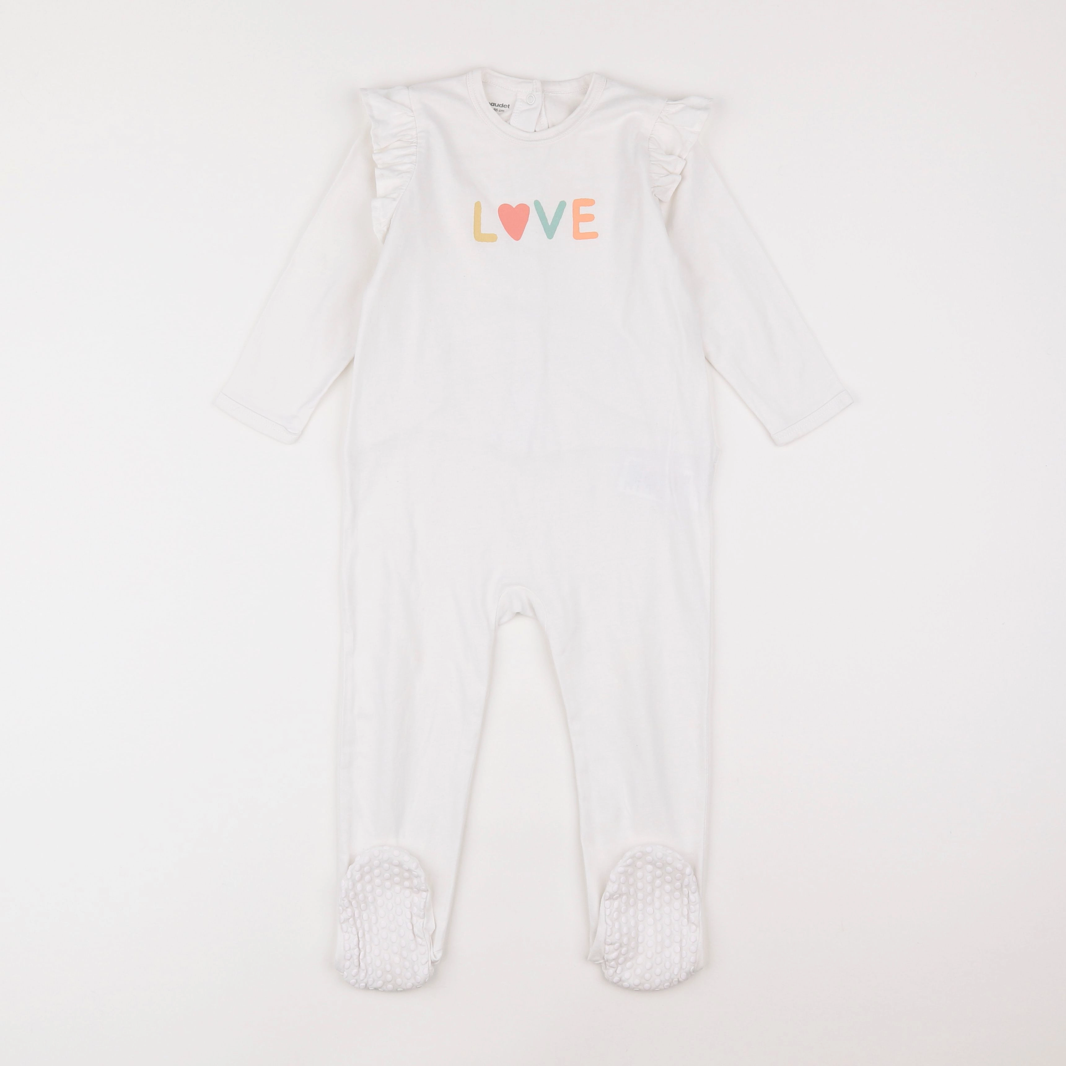 Vertbaudet - pyjama coton blanc - 2 ans