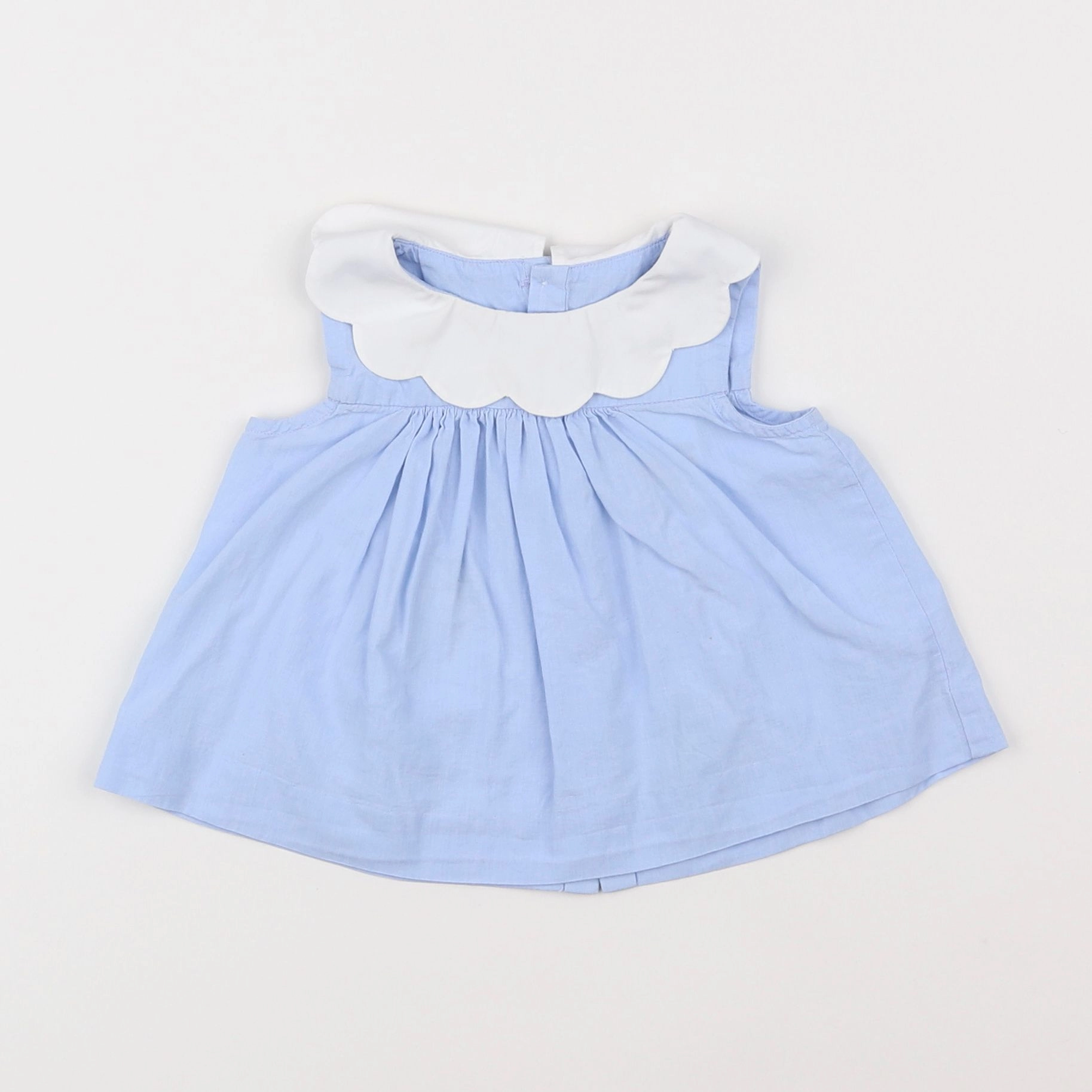 Jacadi - blouse bleu - 12 mois