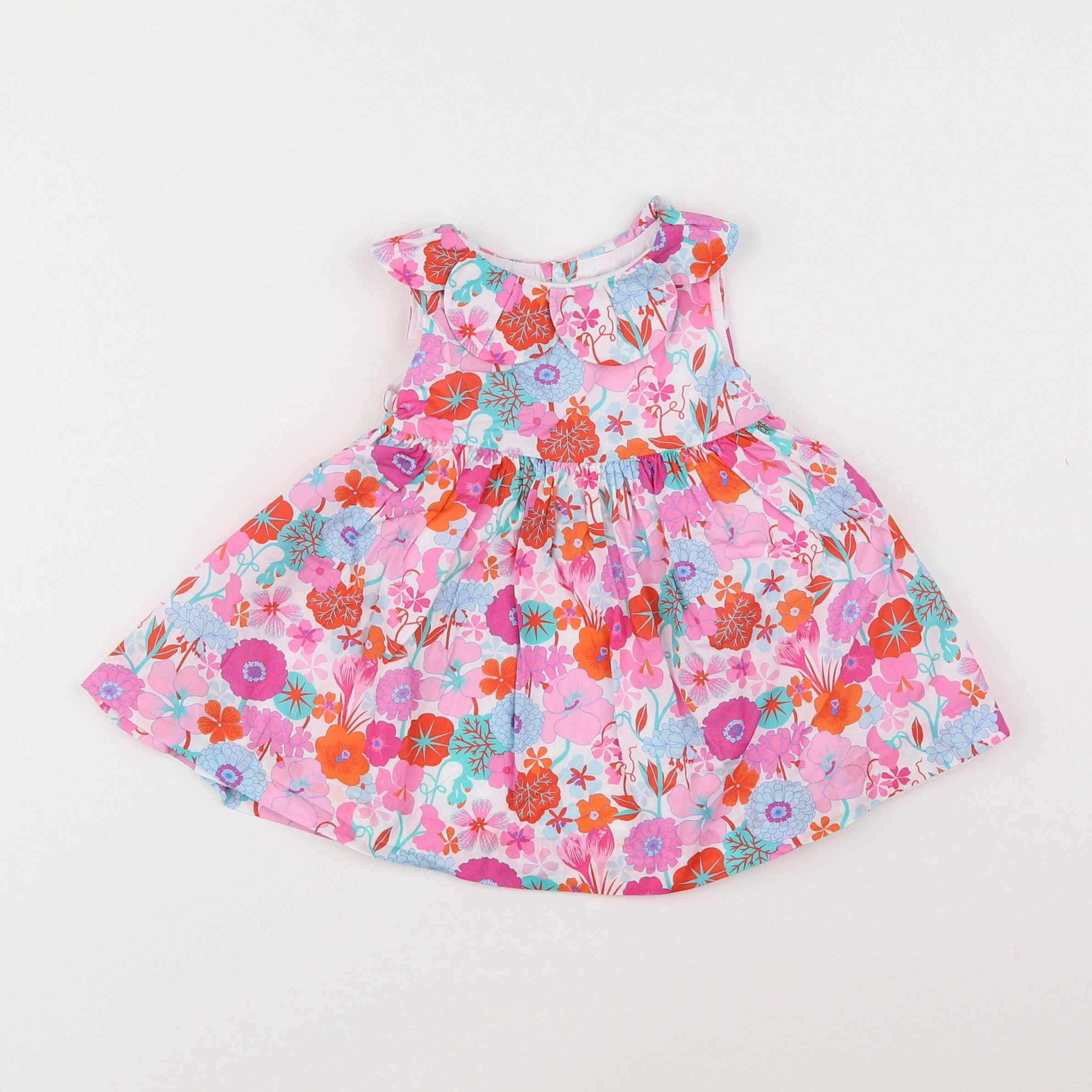 Jacadi - robe liberty multicolore - 6 mois