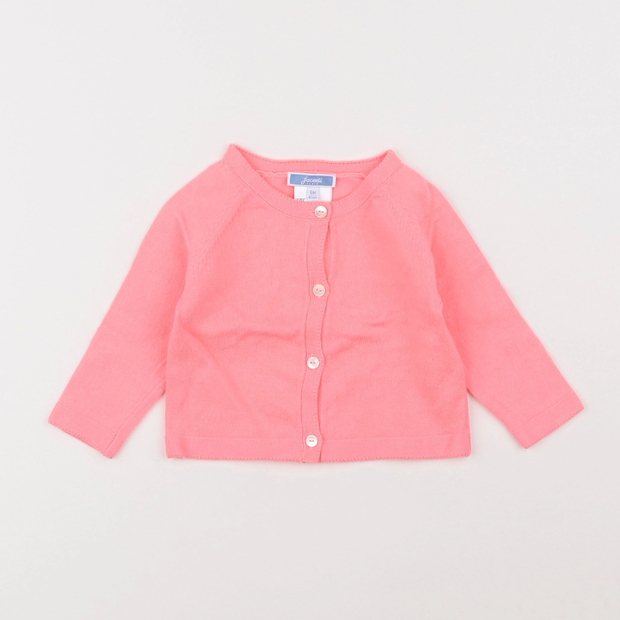 Jacadi - gilet rose - 6 mois