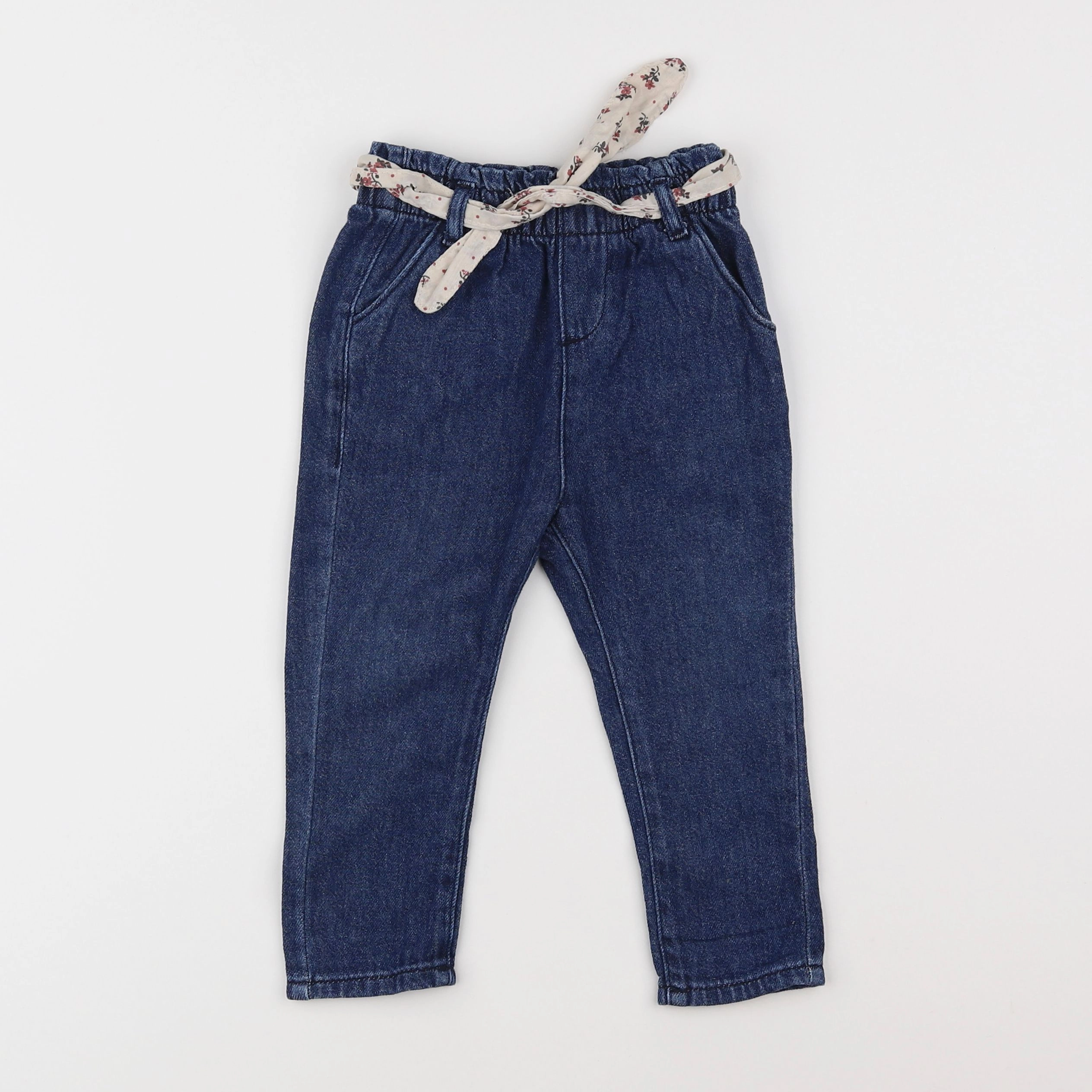 Vertbaudet - pantalon bleu - 18 mois