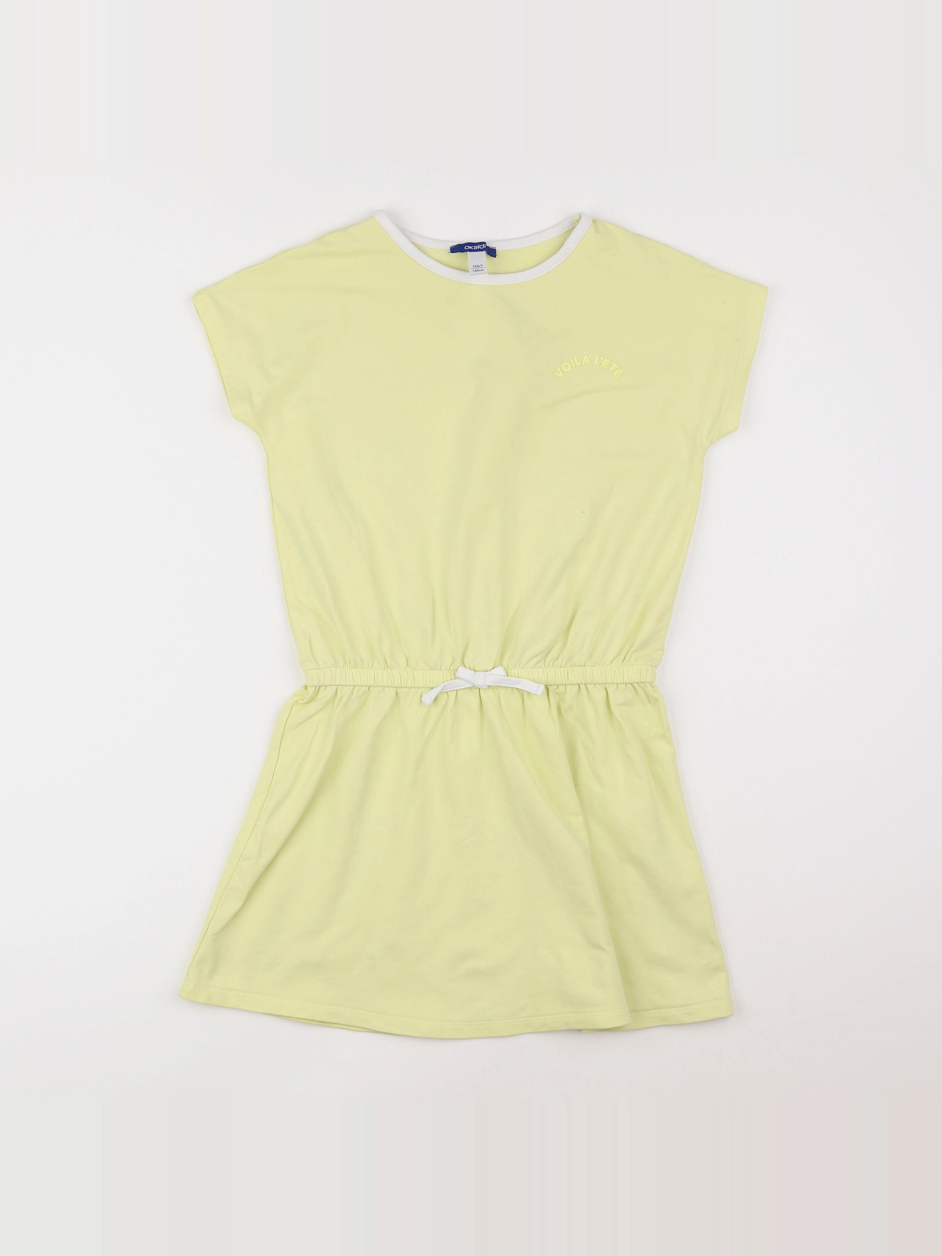 Okaidi - robe jaune - 10 ans