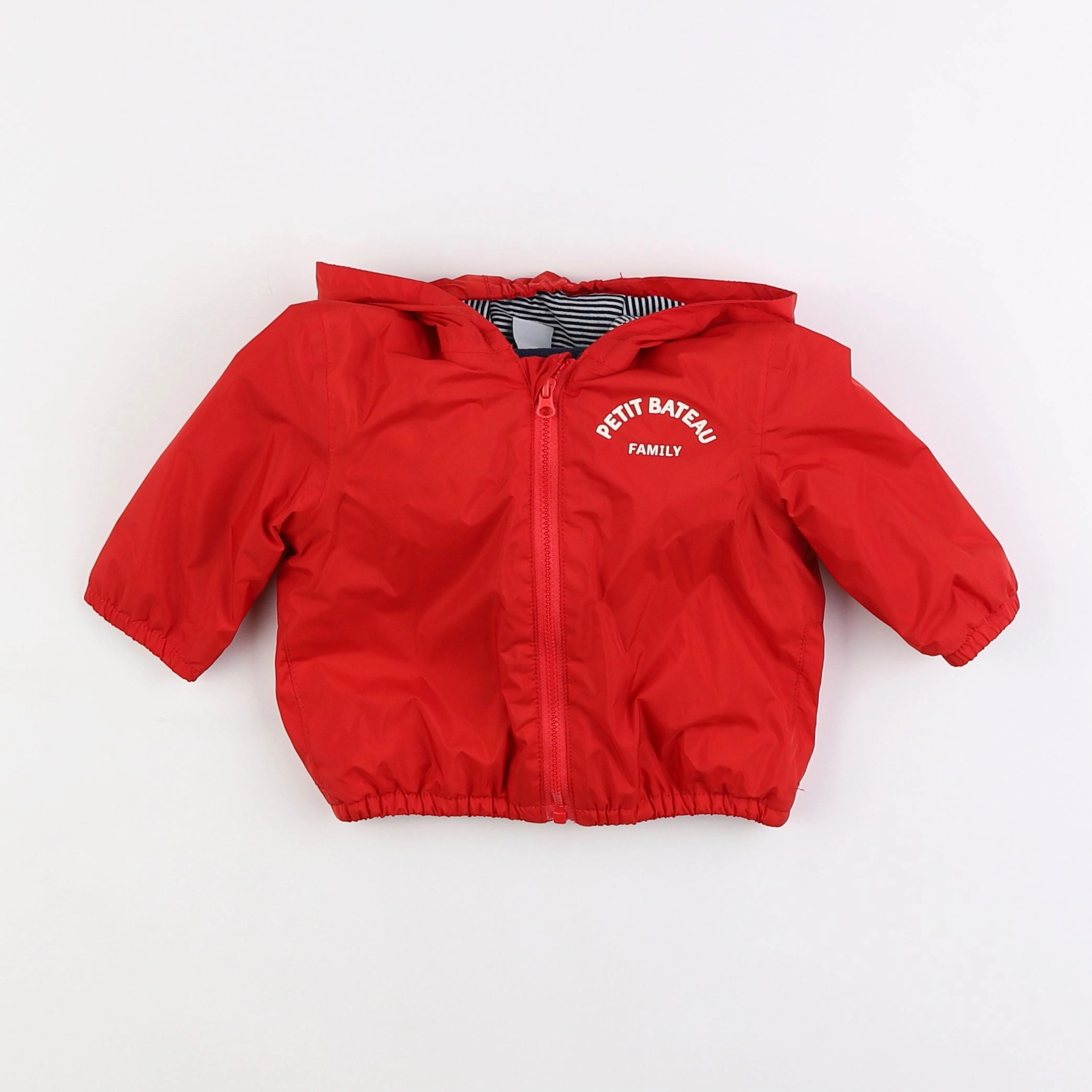 Petit Bateau - imperméable rouge - 6 mois