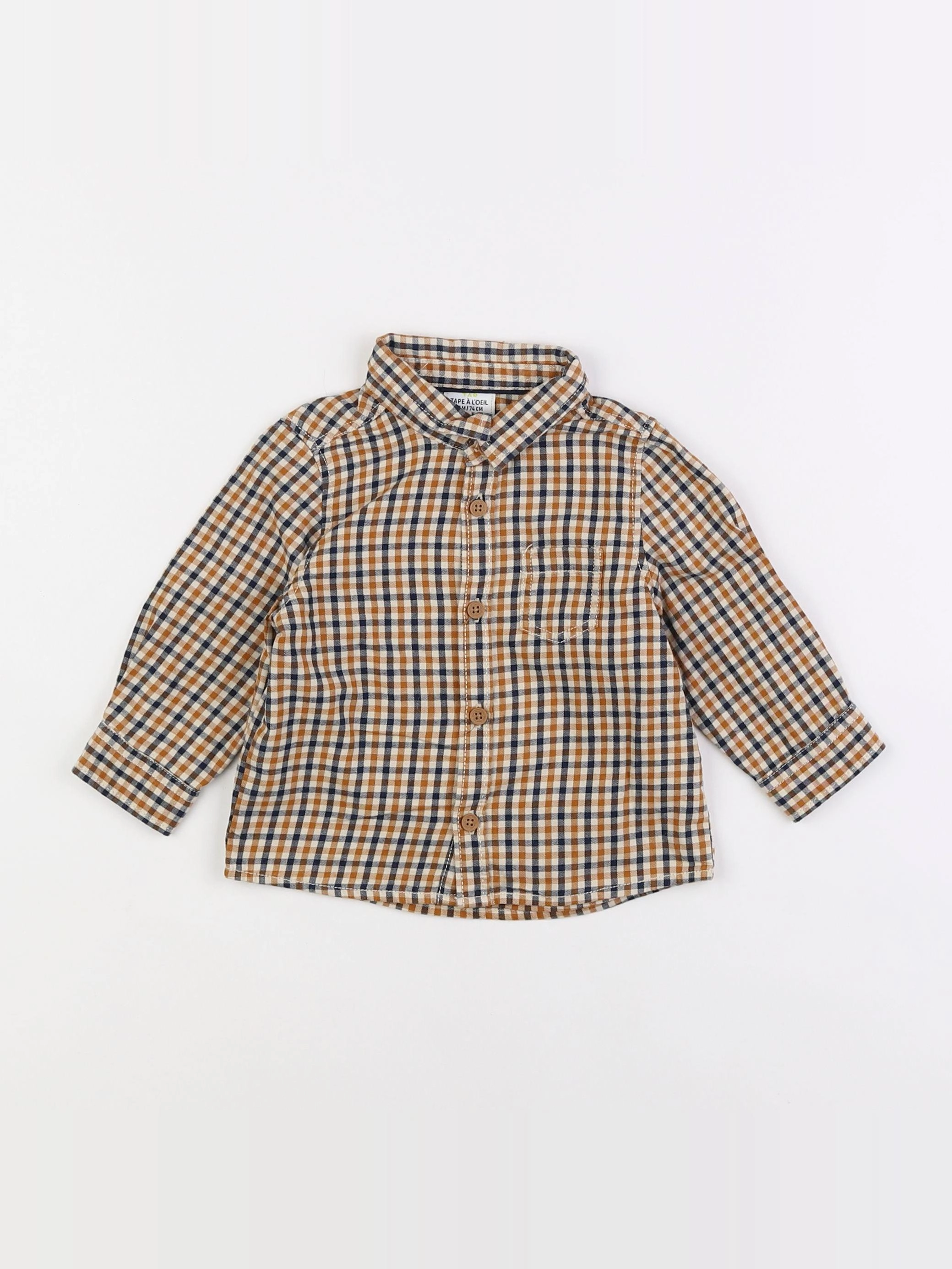 Tape à l'oeil - chemise marron - 12 mois