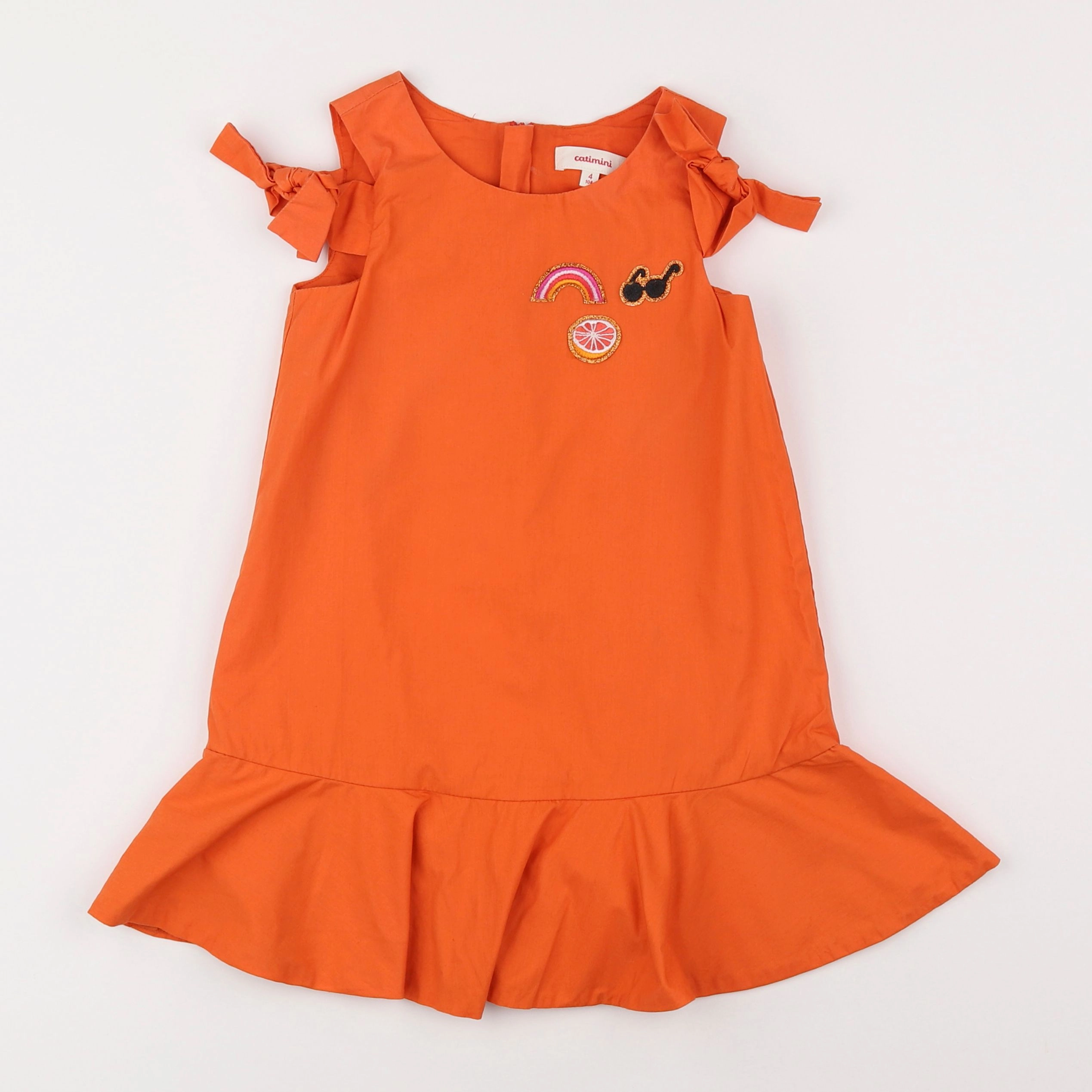 Catimini - robe orange - 4 ans