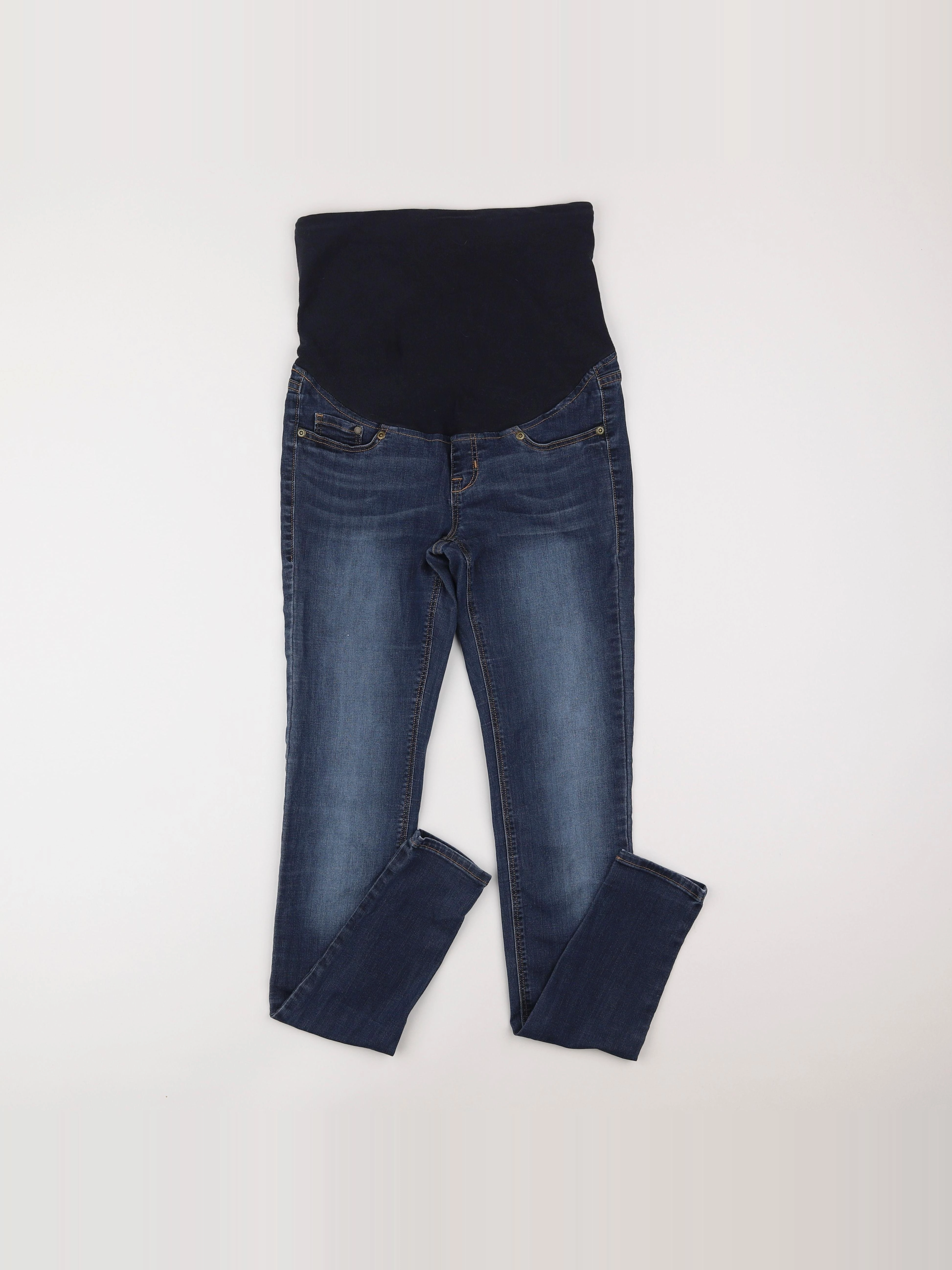 H&M - jean grossesse bleu - 34