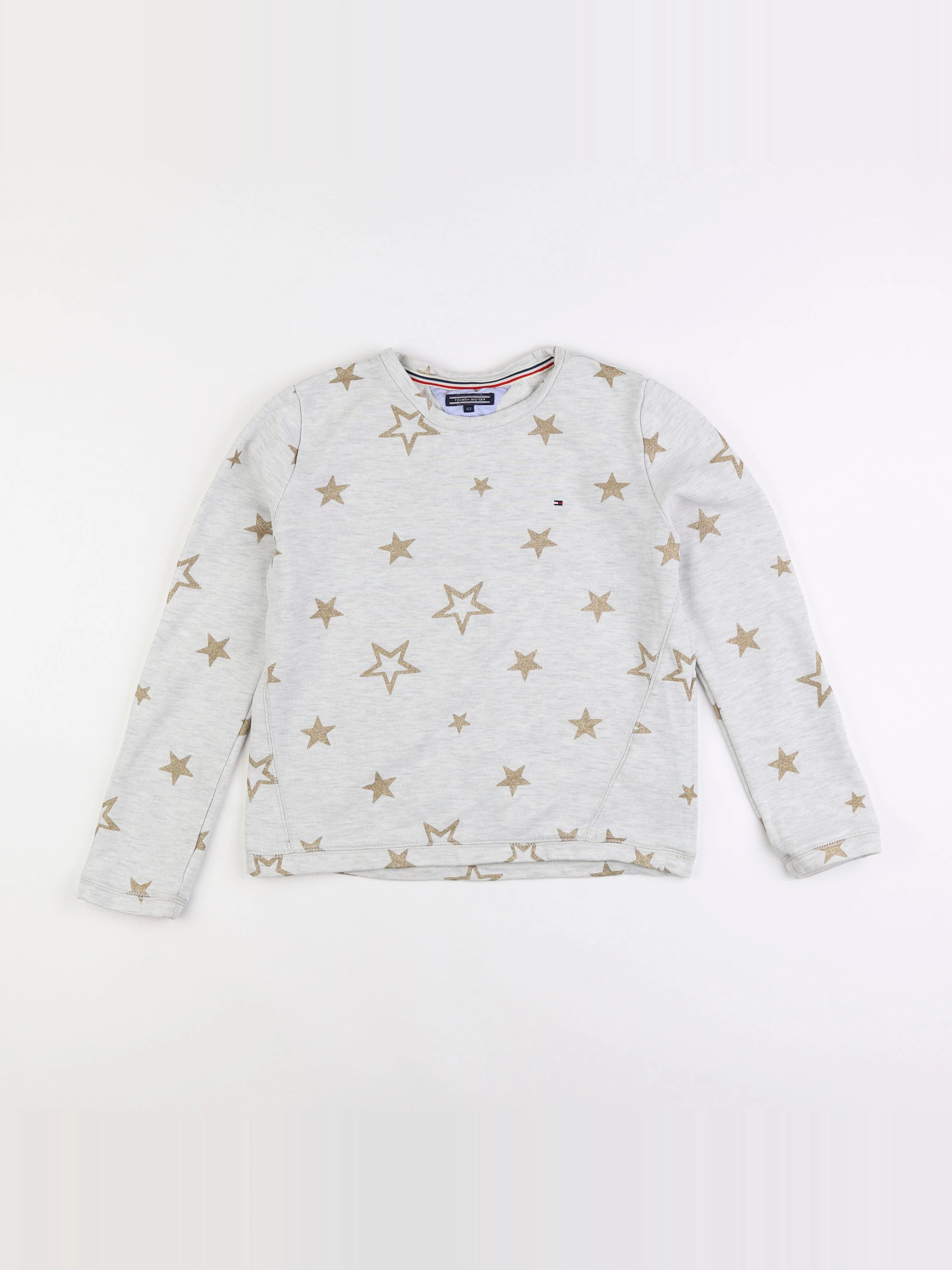 Tommy Hilfiger - sweat gris, or - 12 ans