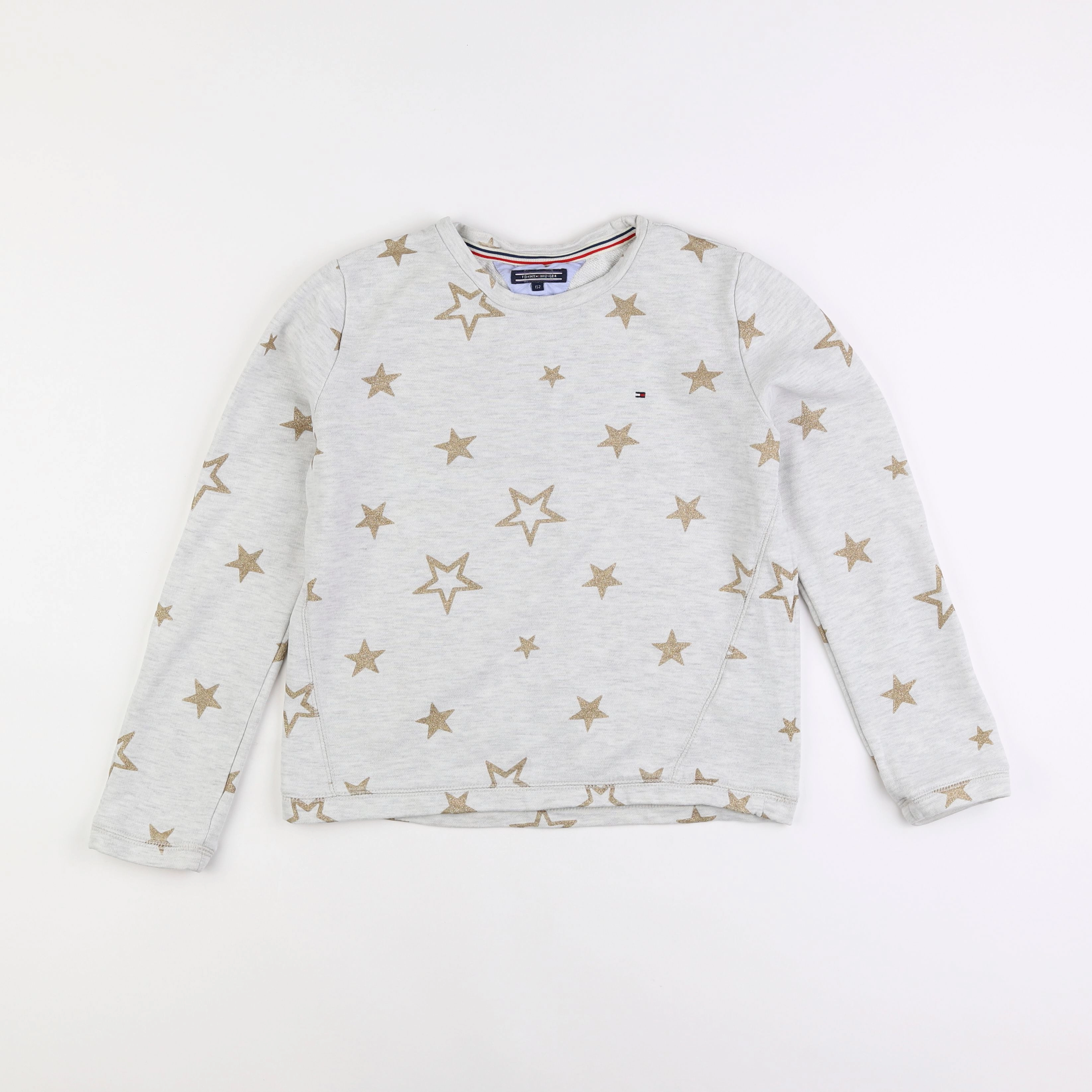 Tommy Hilfiger - sweat gris, or - 12 ans