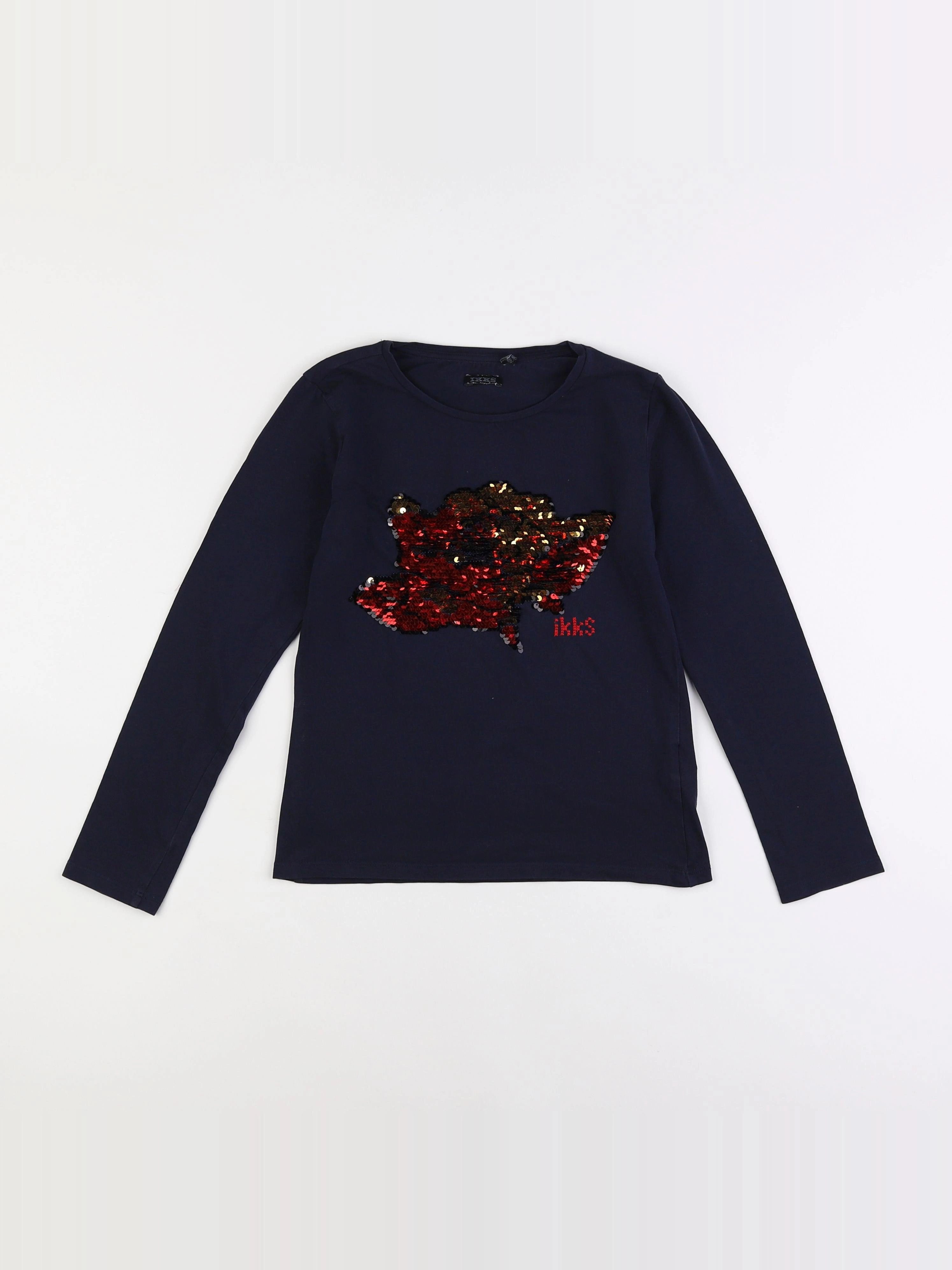 IKKS - tee-shirt bleu - 10 ans