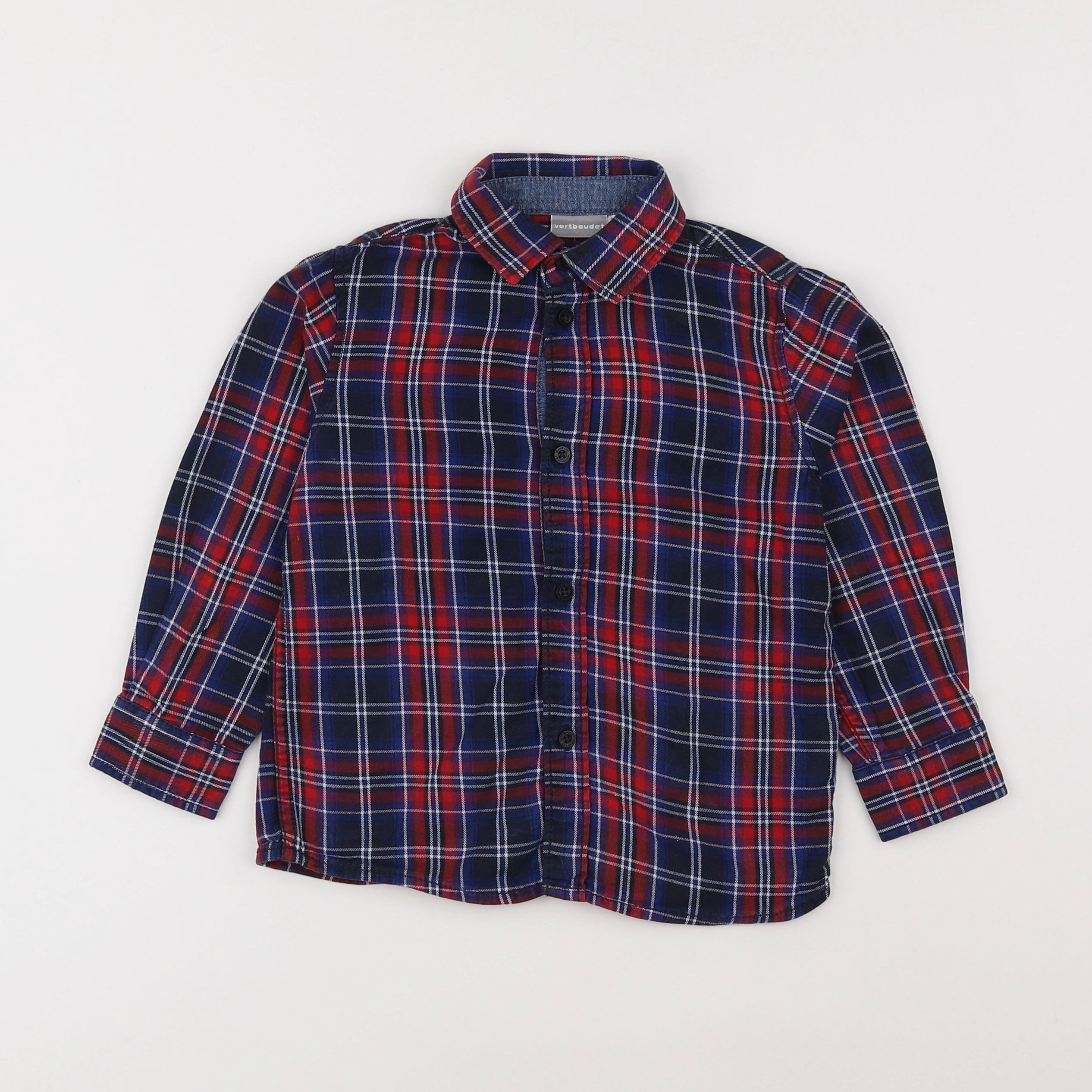 Vertbaudet - chemise multicolore - 4 ans