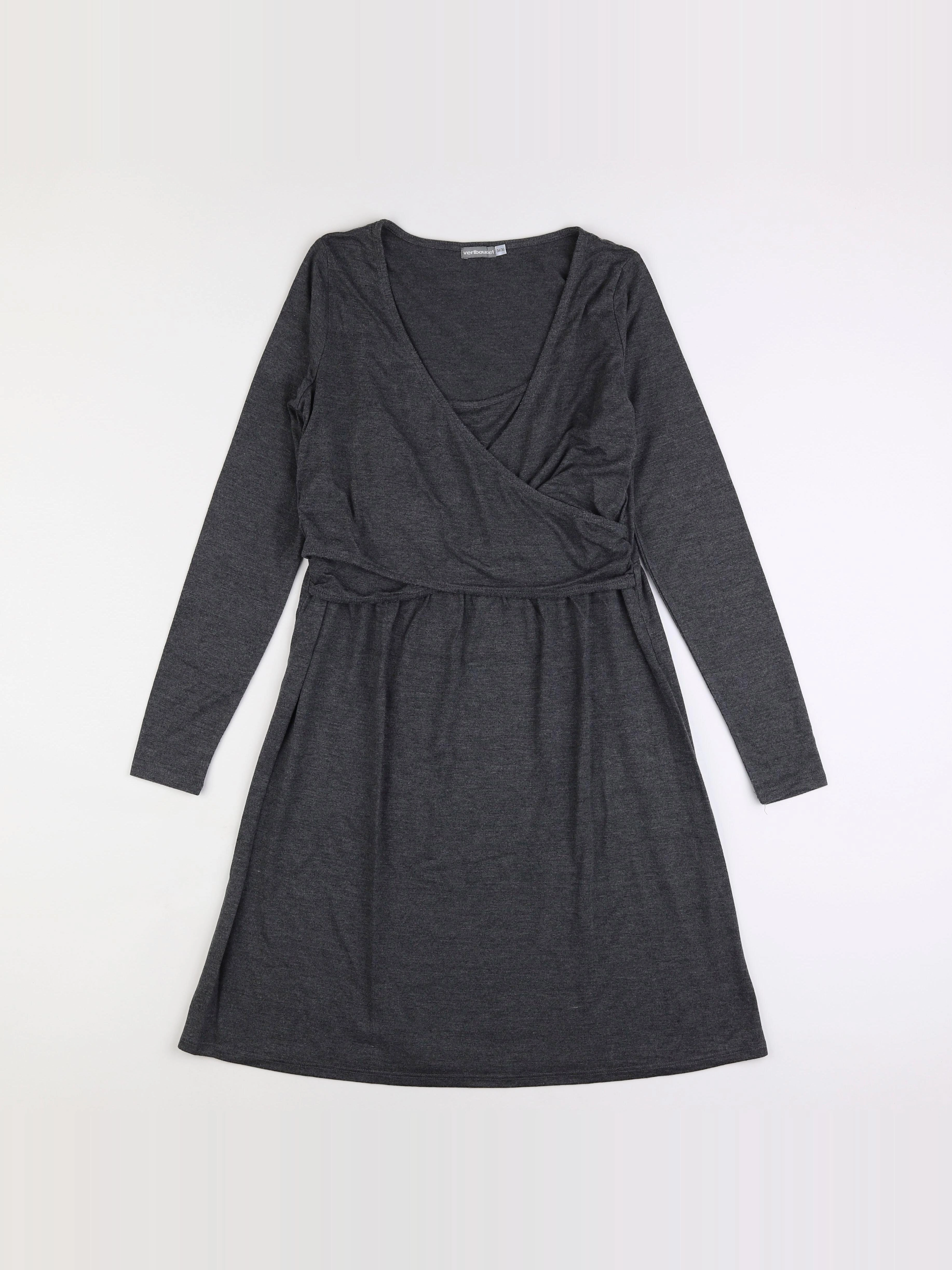 Vertbaudet - robe grossesse, allaitement gris - 34 à 36