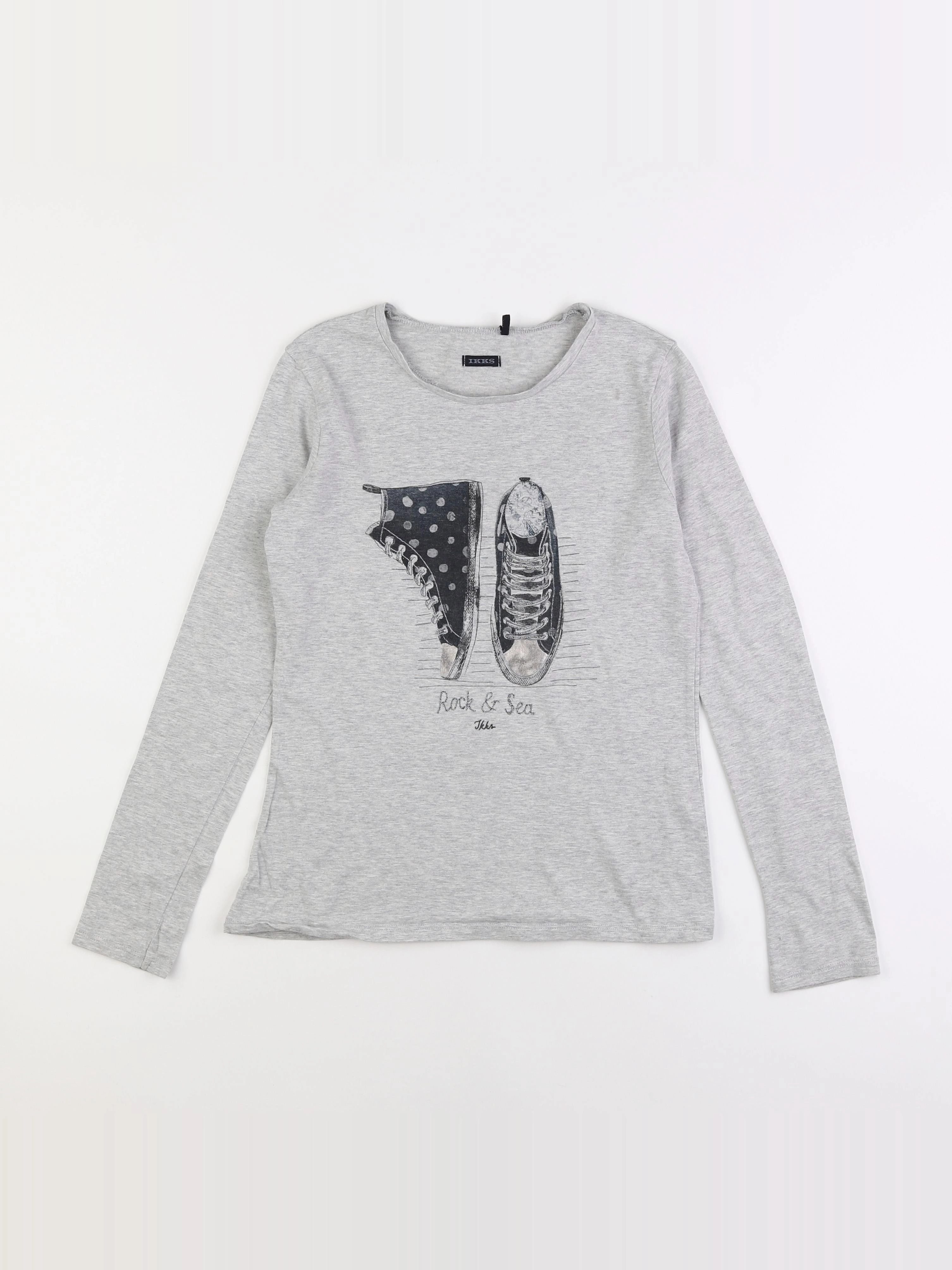 IKKS - tee-shirt gris - 12 ans