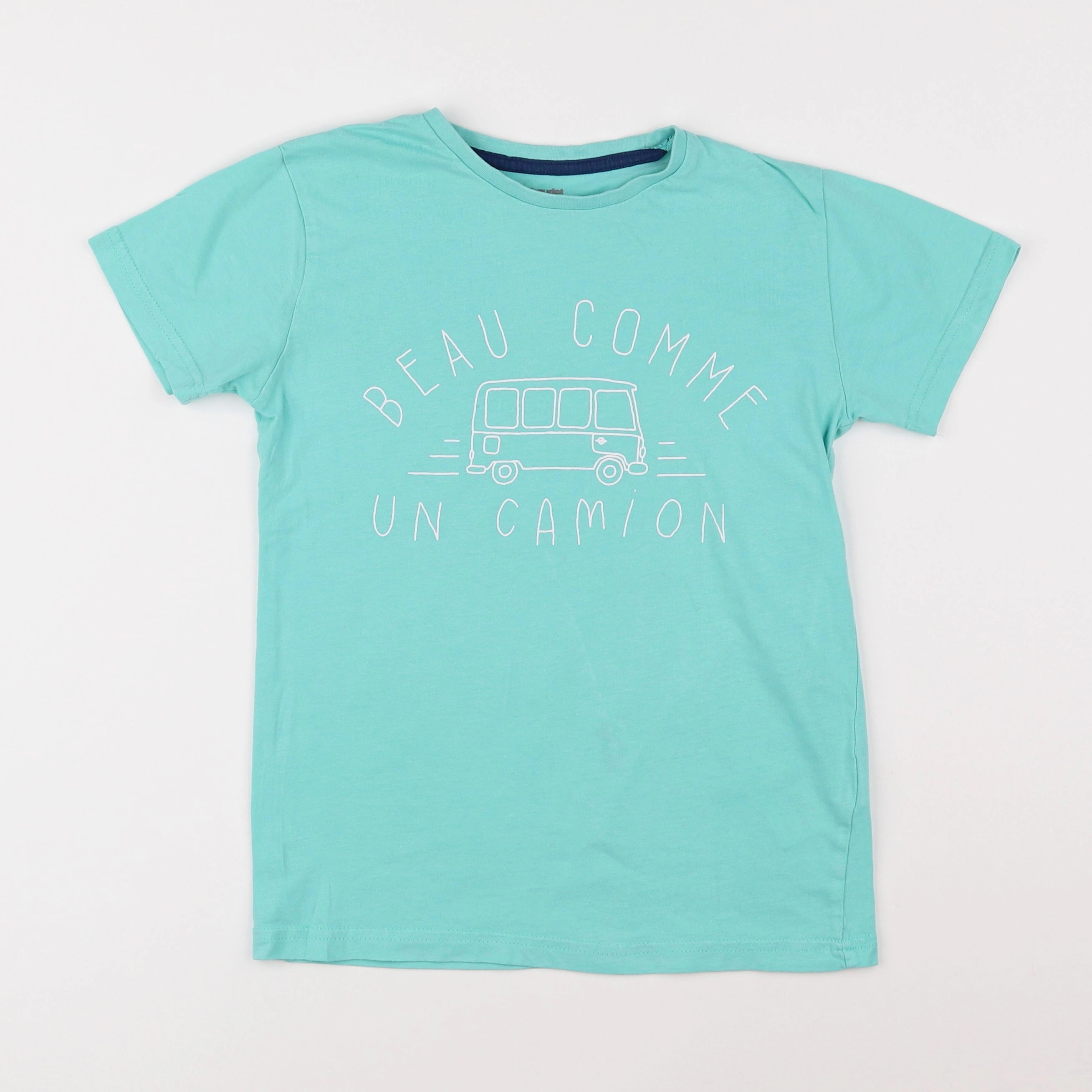 Vertbaudet - tee-shirt bleu - 10 ans