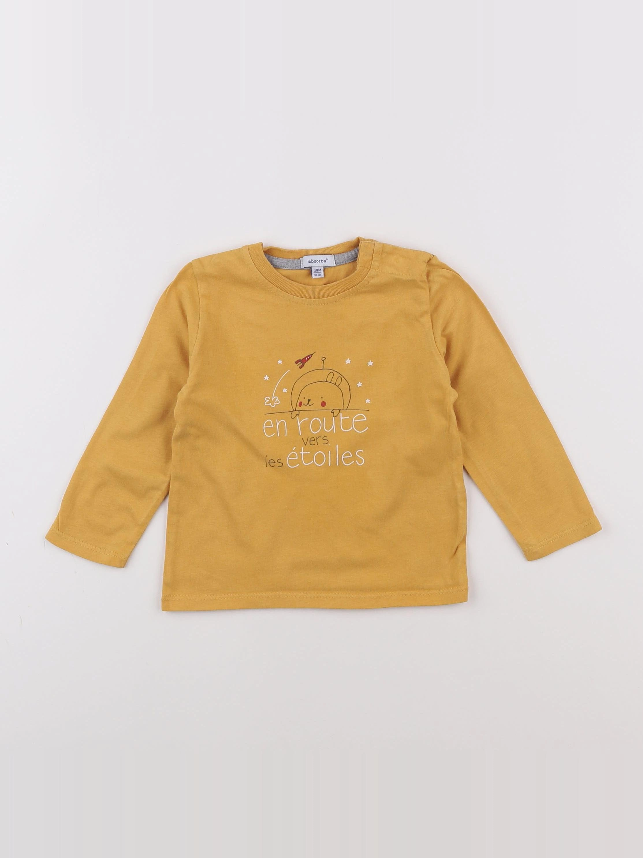 Absorba - tee-shirt jaune - 18 mois