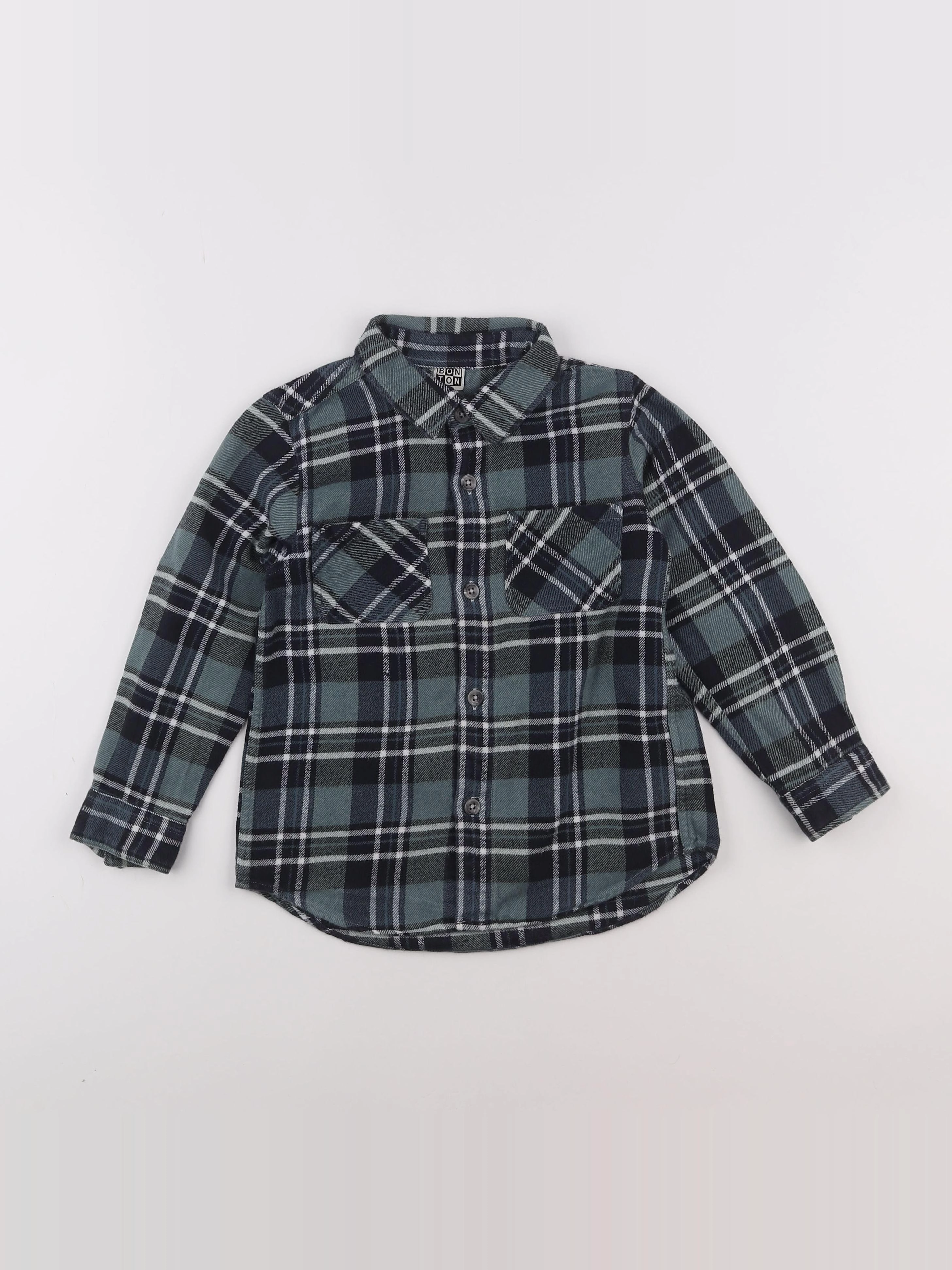 Bonton - chemise vert - 6 ans