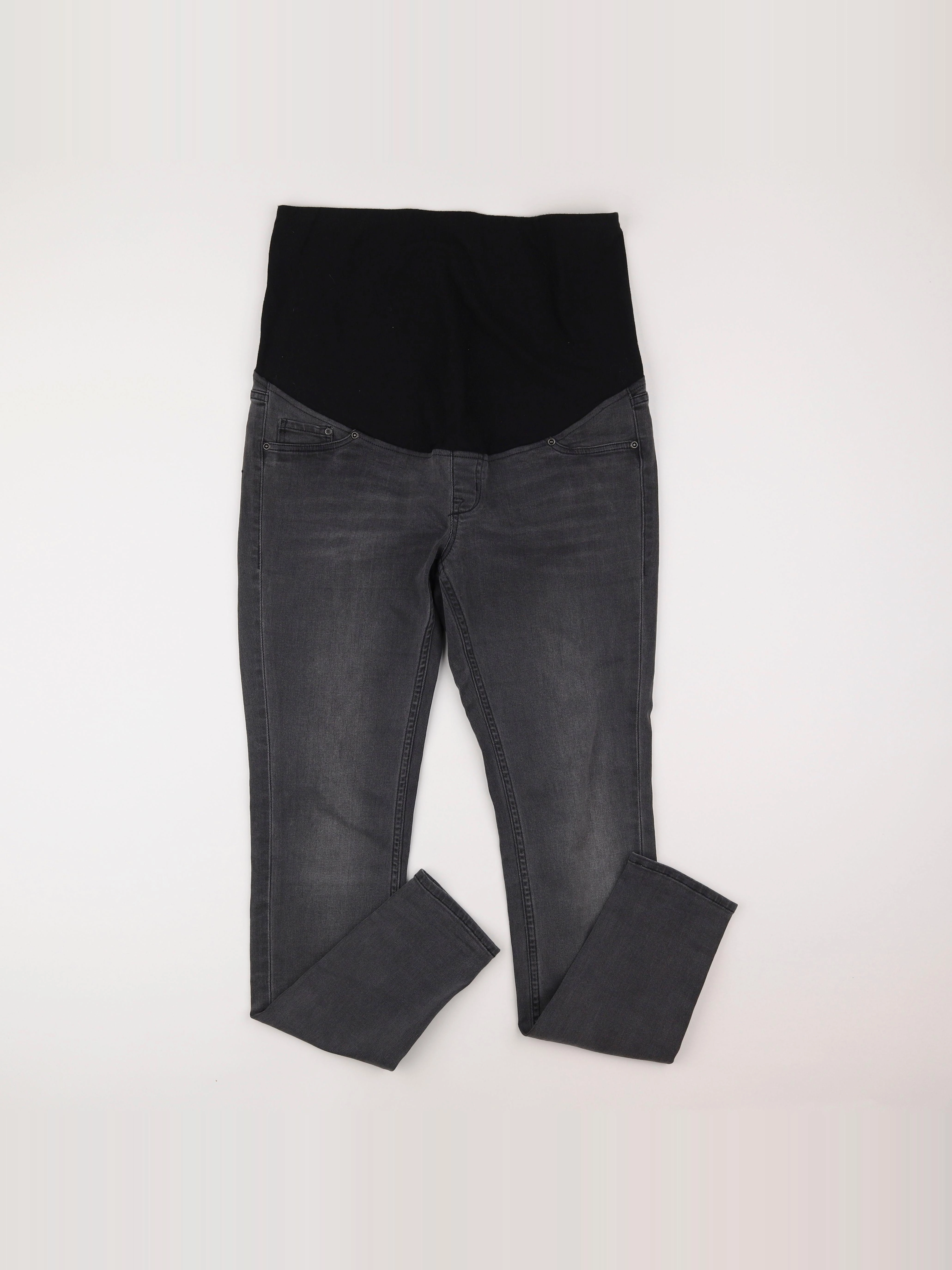 H&M - jean grossesse gris - 40