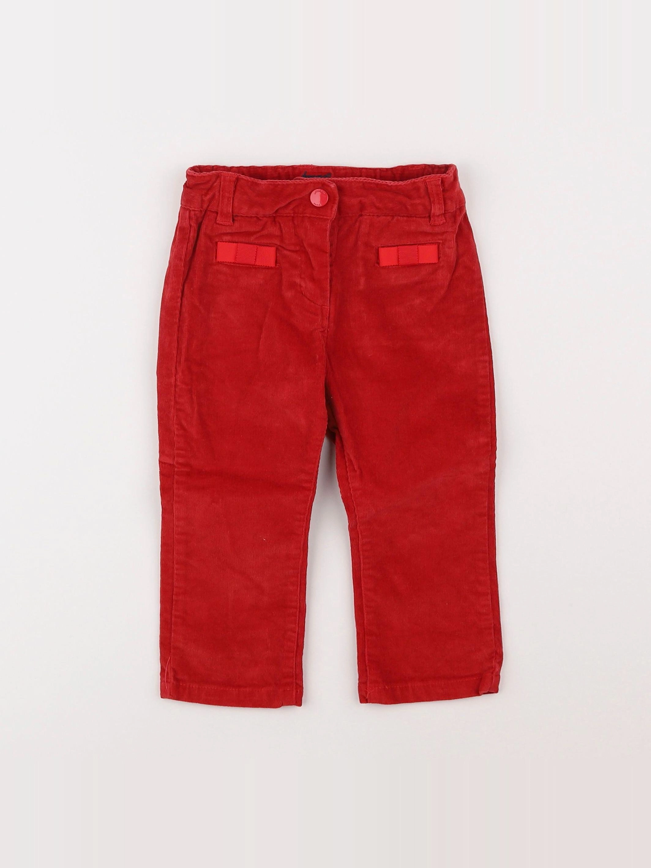 Jacadi - pantalon rouge - 18 mois