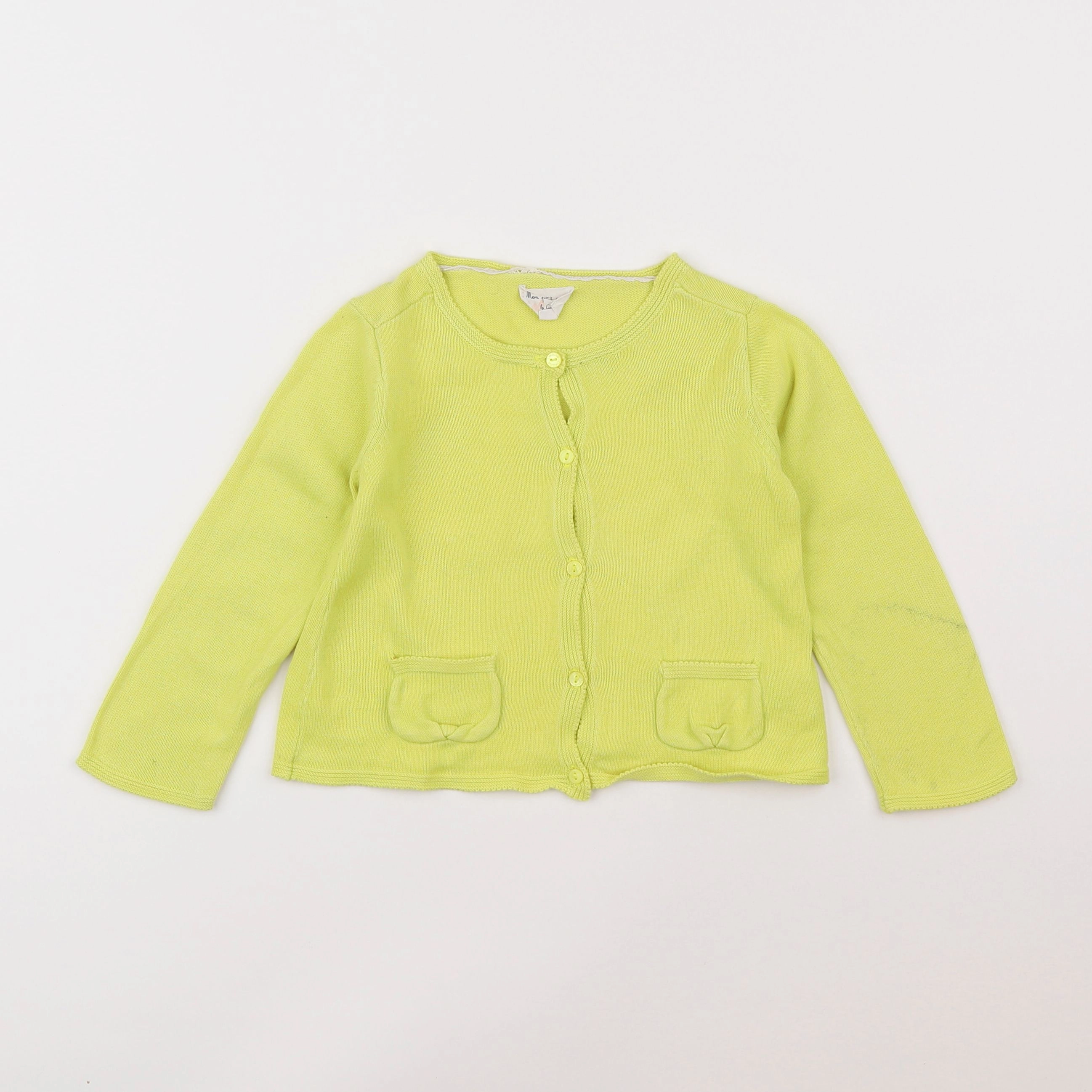 Cyrillus - gilet jaune - 2 ans