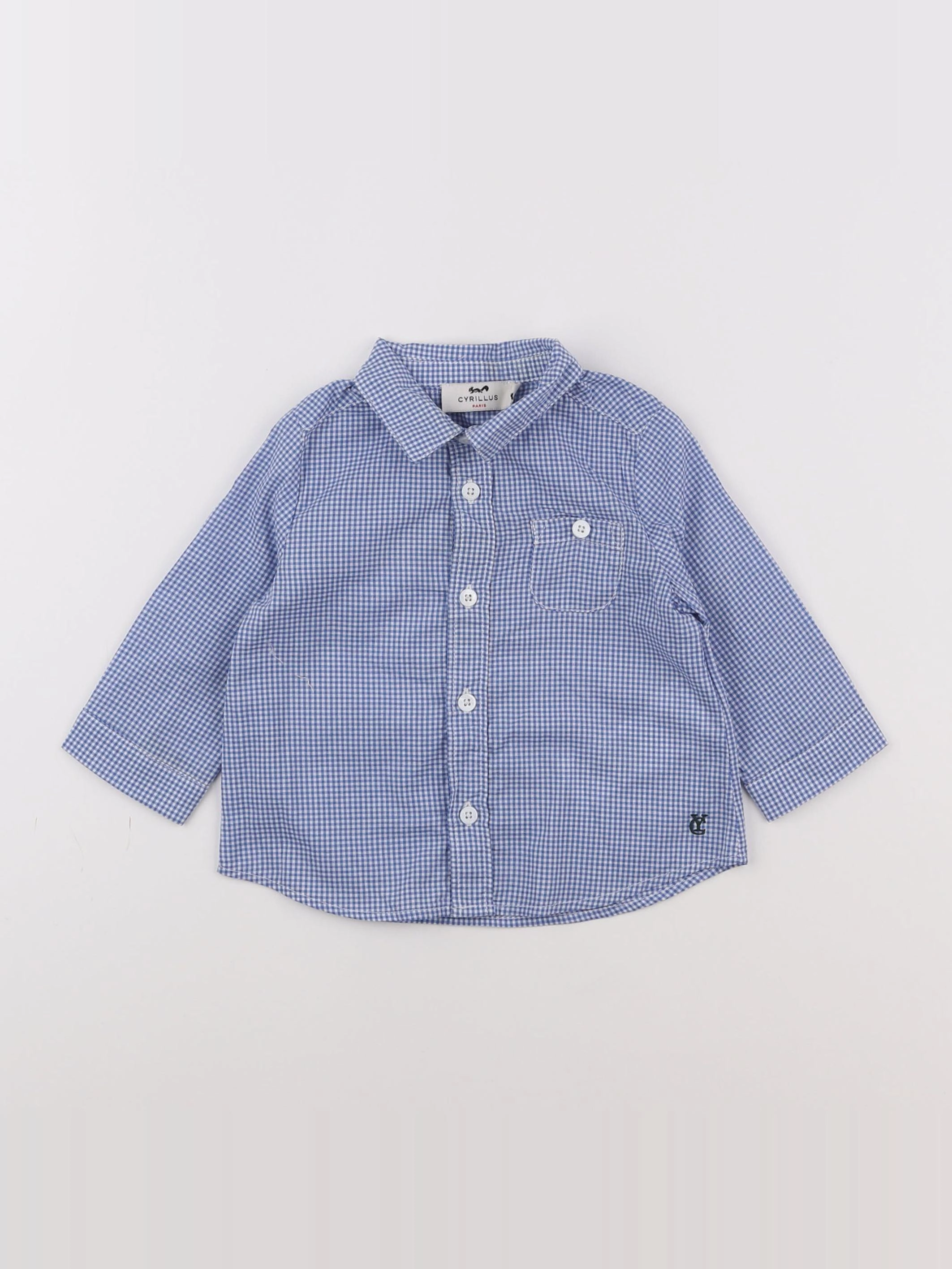 Cyrillus - chemise bleu - 9 mois