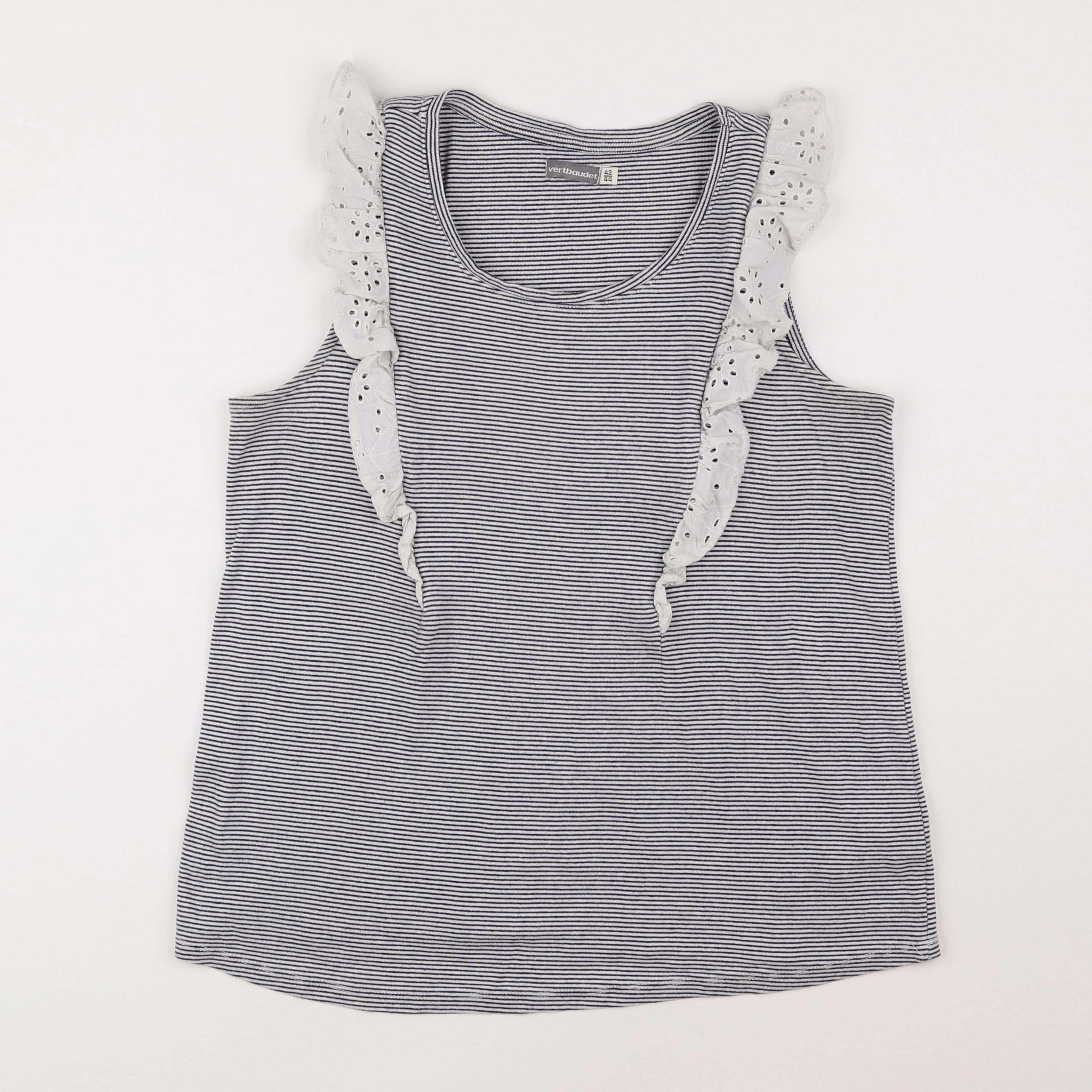 Vertbaudet - tee-shirt grossesse blanc, gris - 42 à 44
