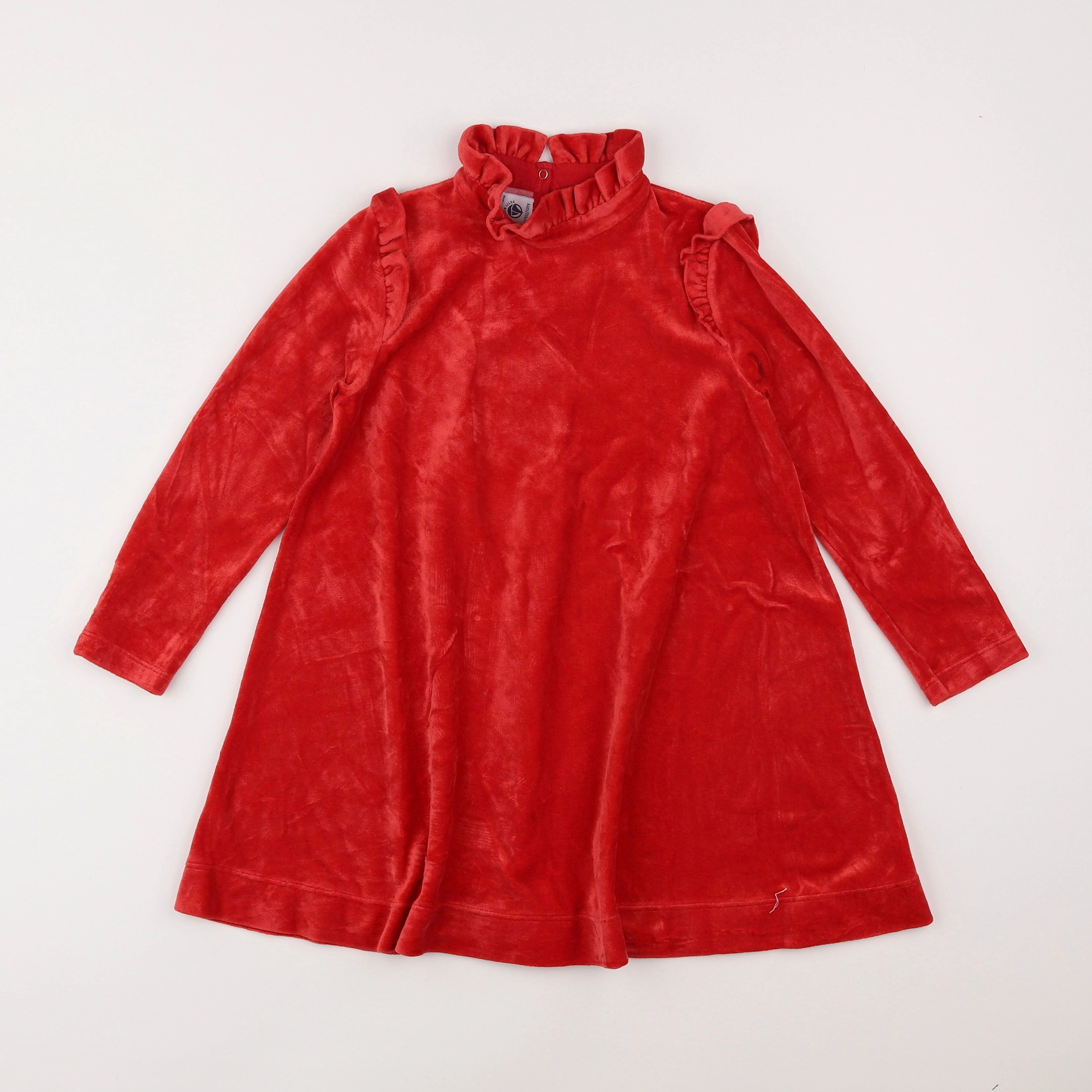 Petit Bateau - robe rouge - 6 ans