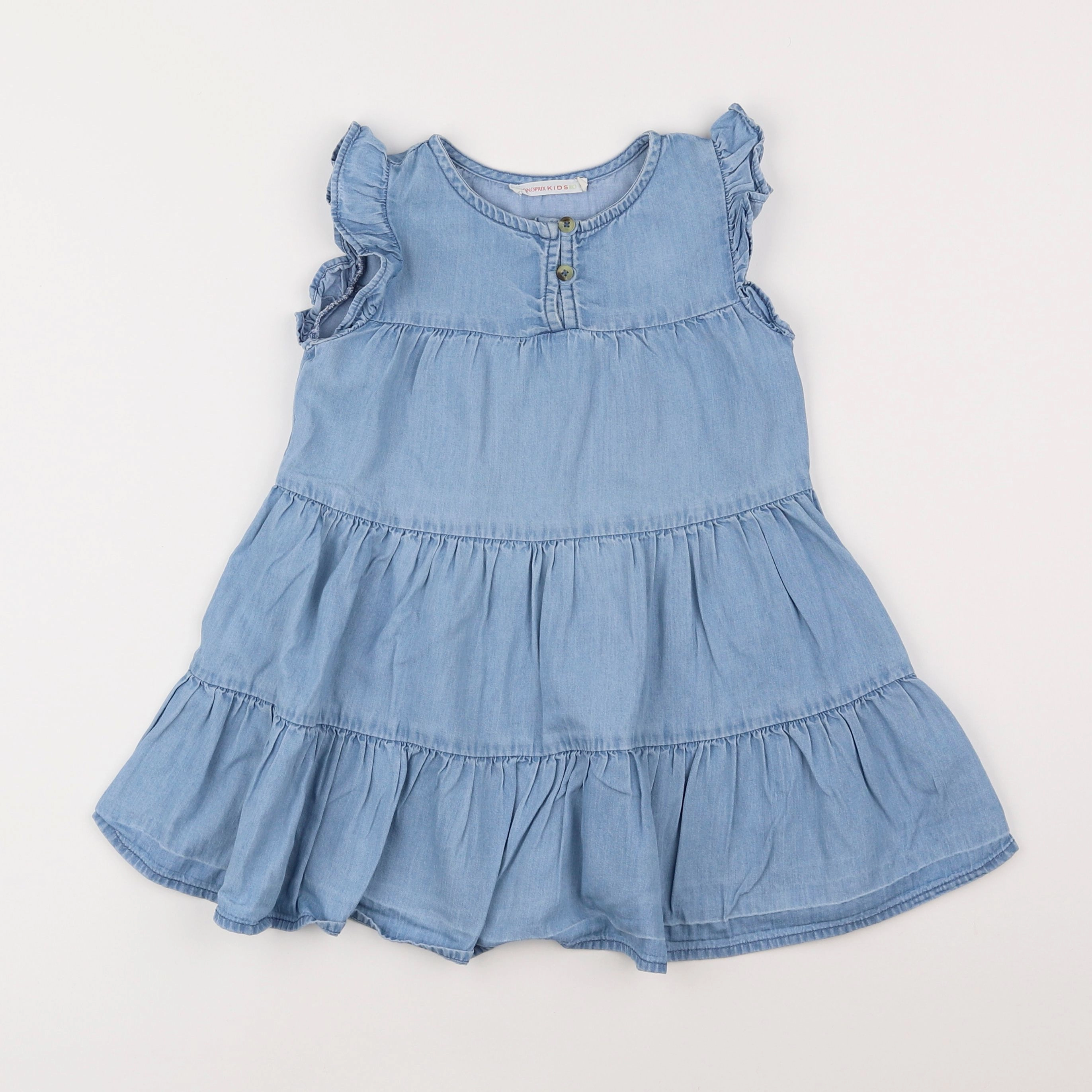 Monoprix - robe bleu - 3 ans