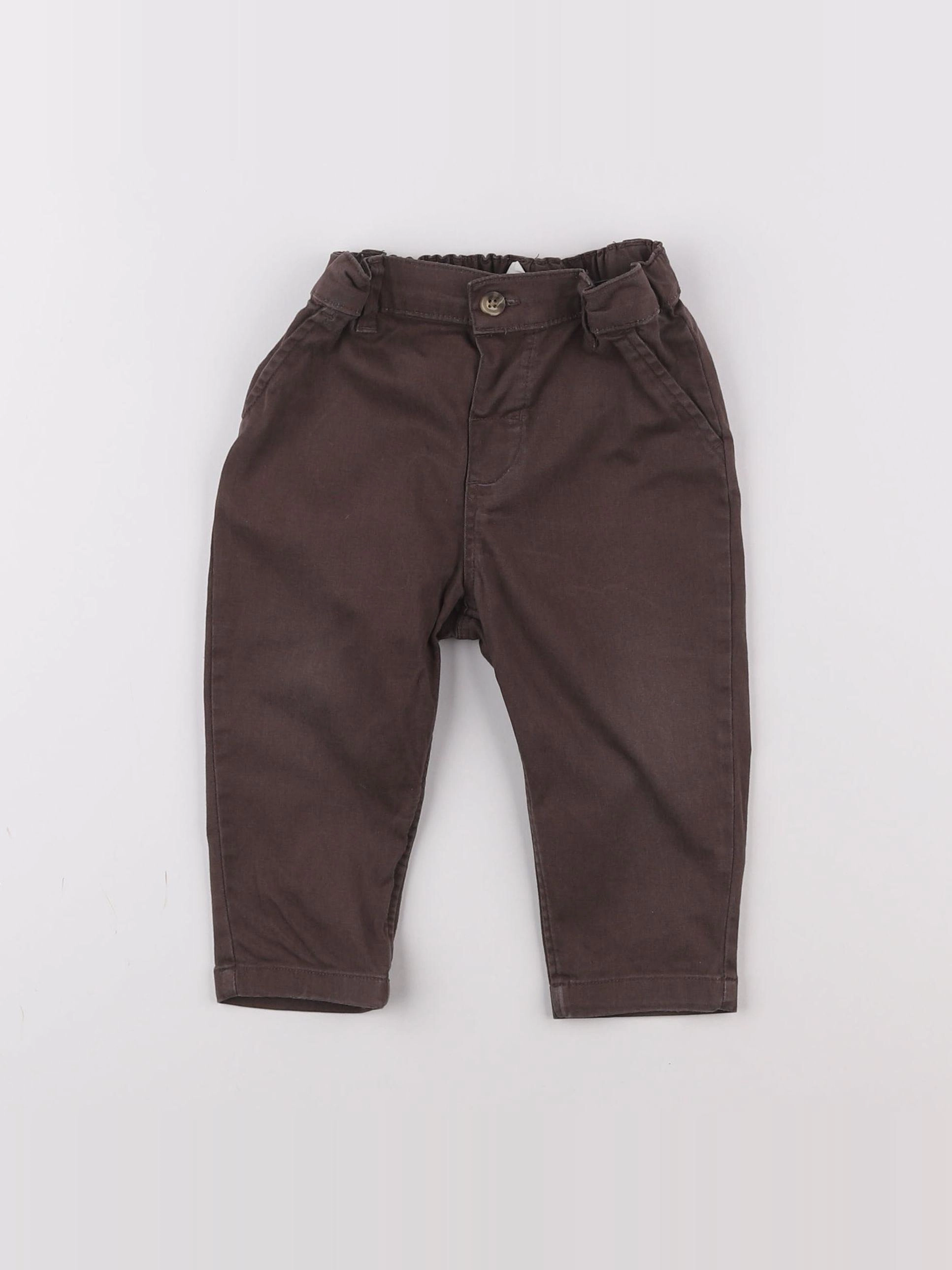 H&M - pantalon marron - 6/9 mois