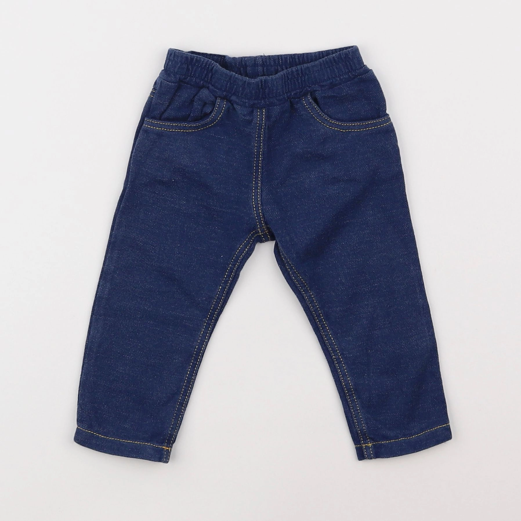 Petit Bateau - jegging bleu - 6 mois