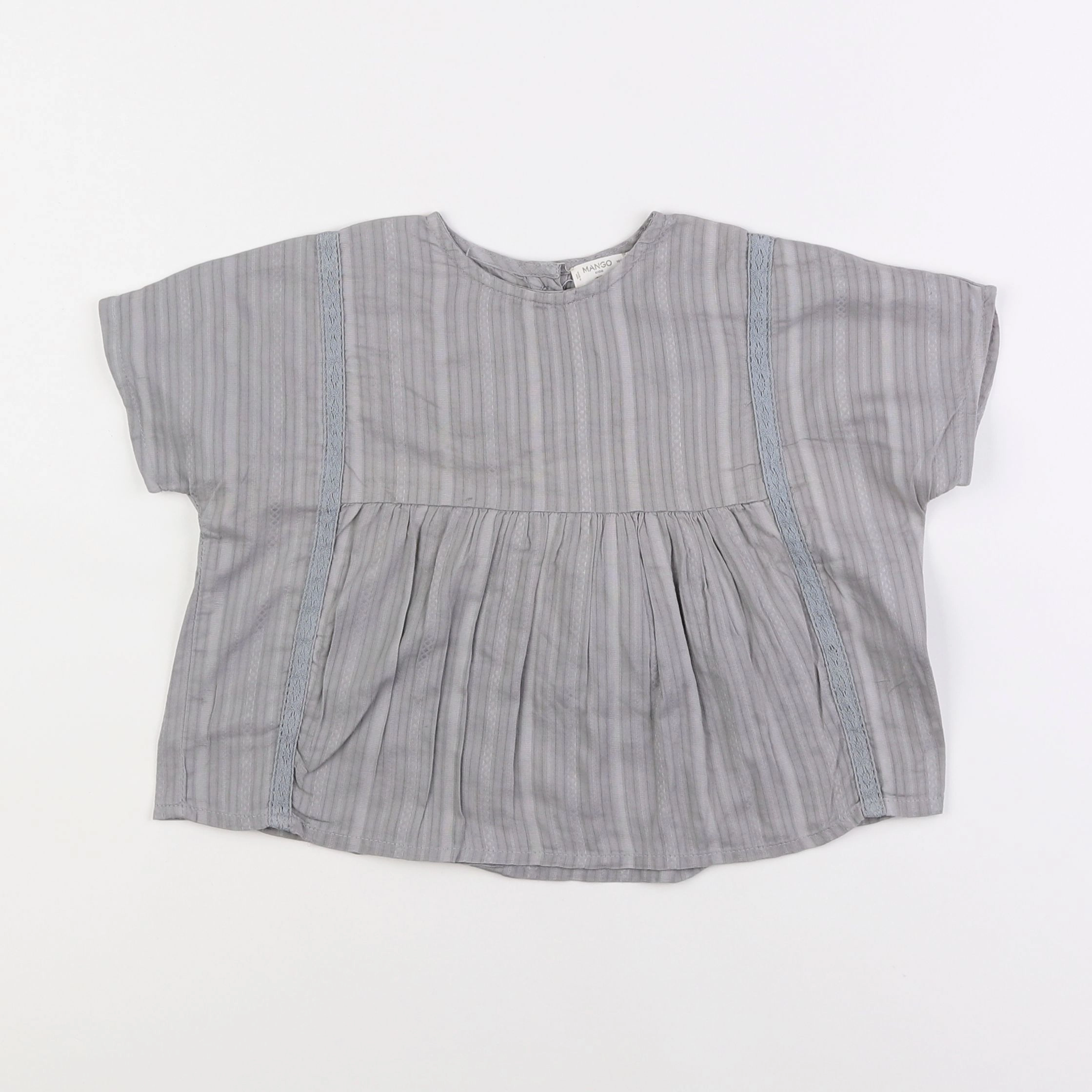 Mango - blouse gris - 2/3 ans