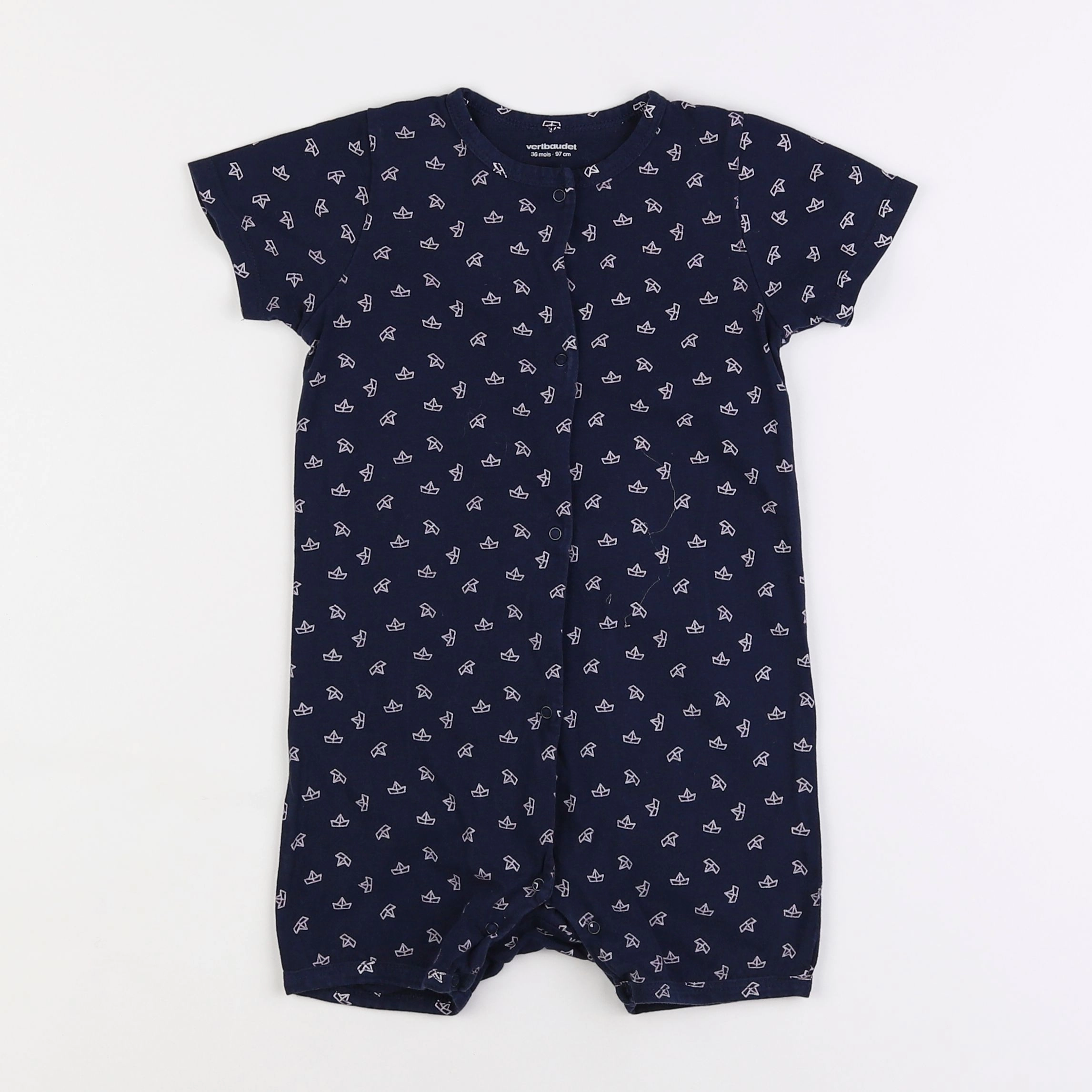 Vertbaudet - pyjama coton bleu - 3 ans