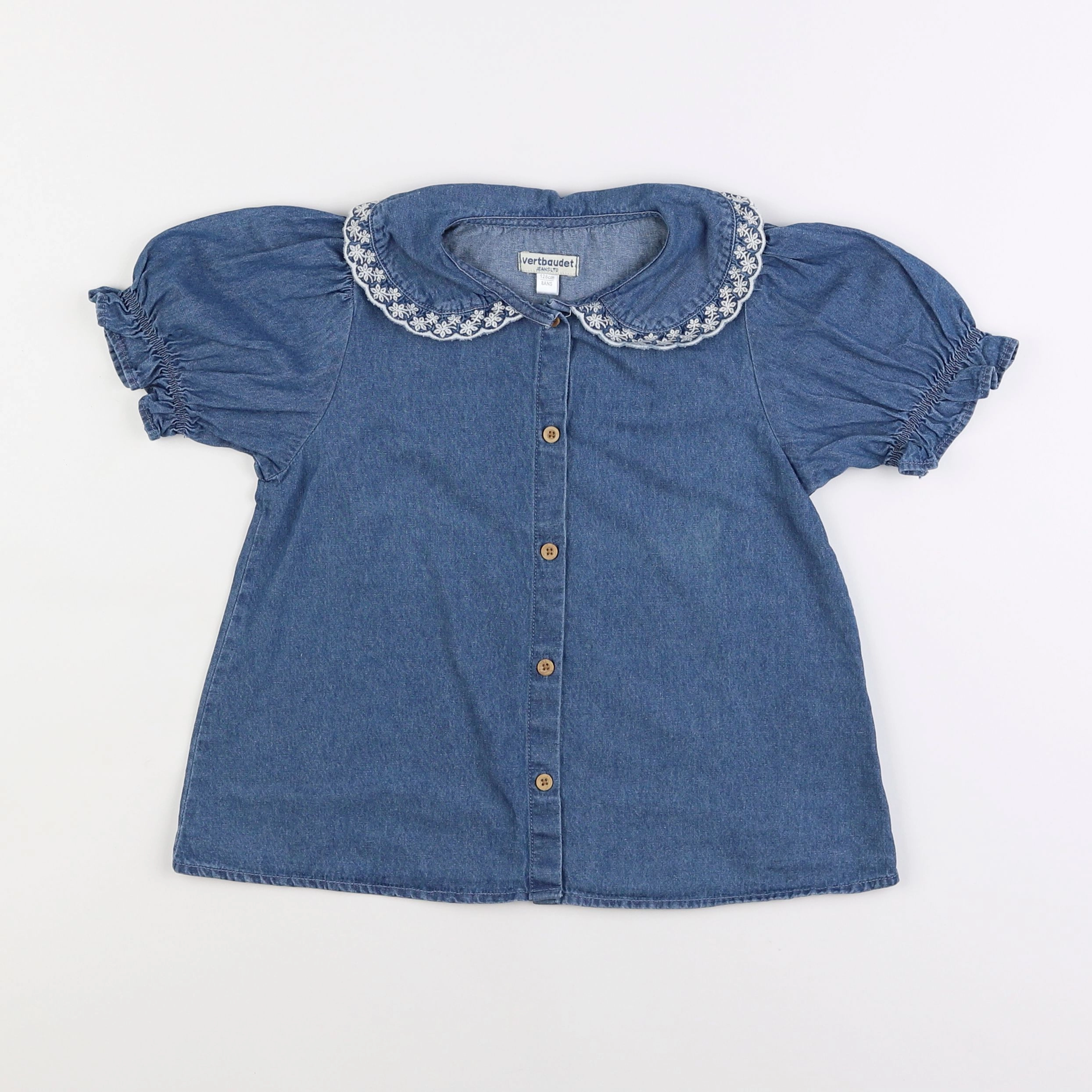 Vertbaudet - blouse bleu - 8 ans