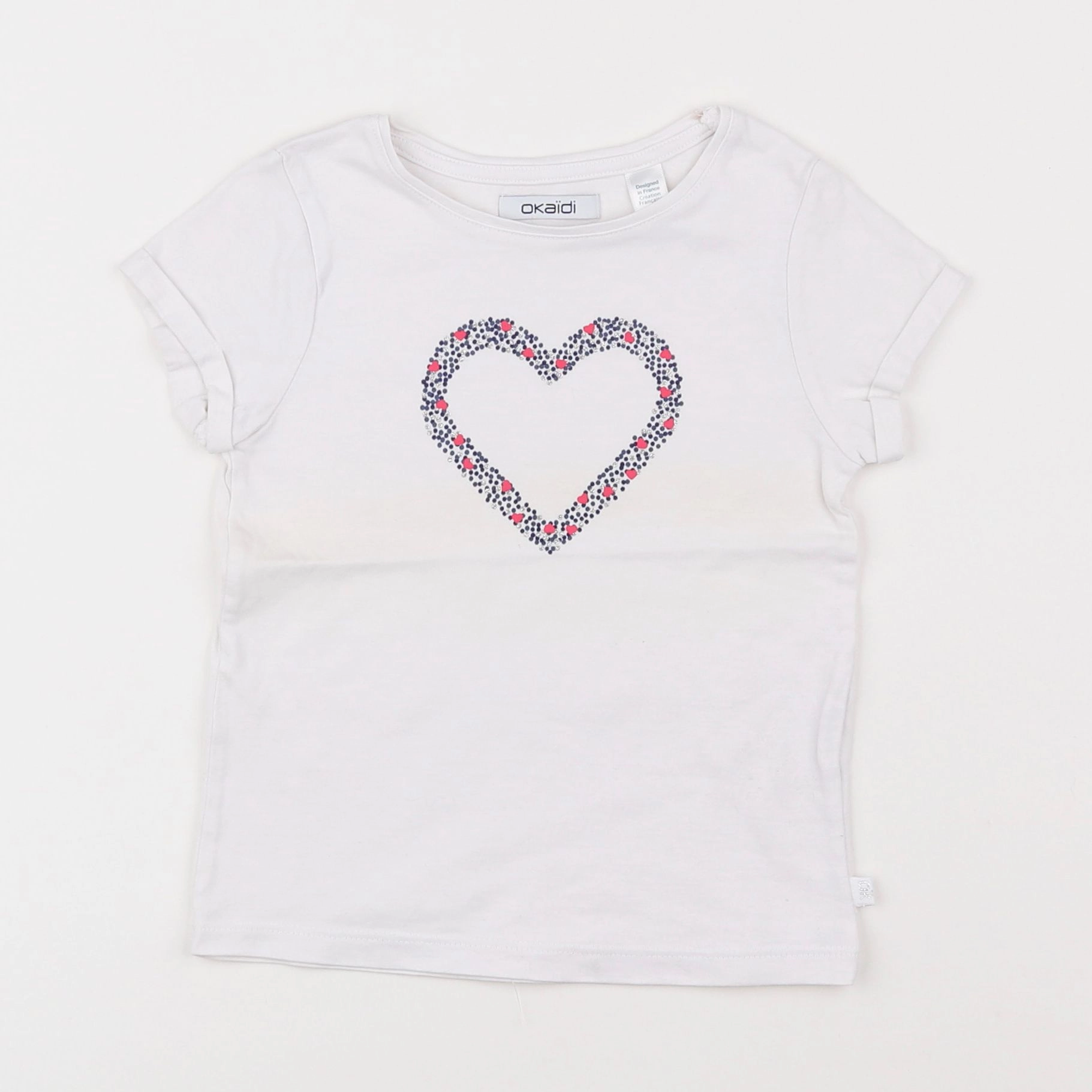 Okaidi - tee-shirt blanc - 3 ans