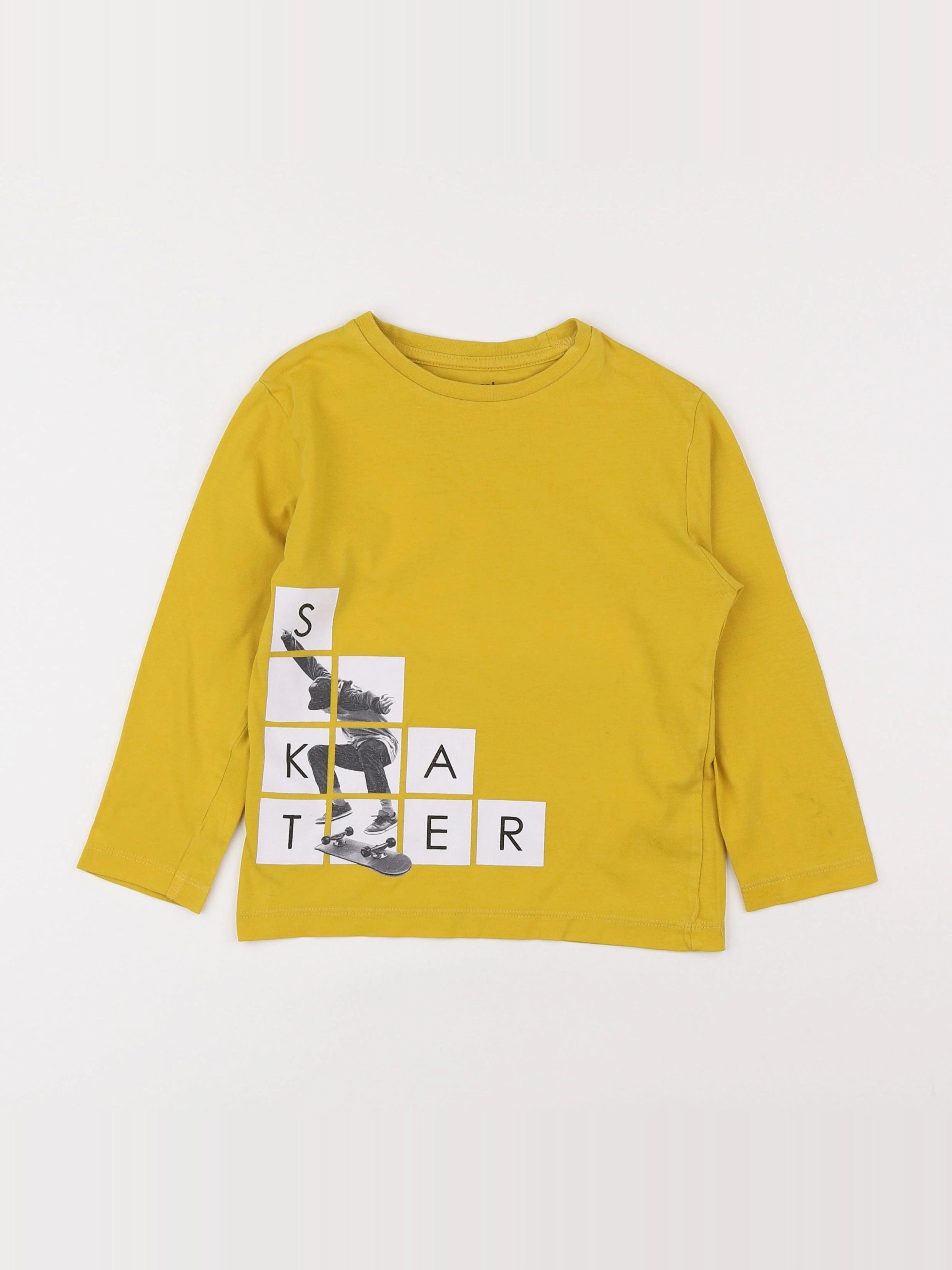 Mayoral - tee-shirt jaune - 4 ans