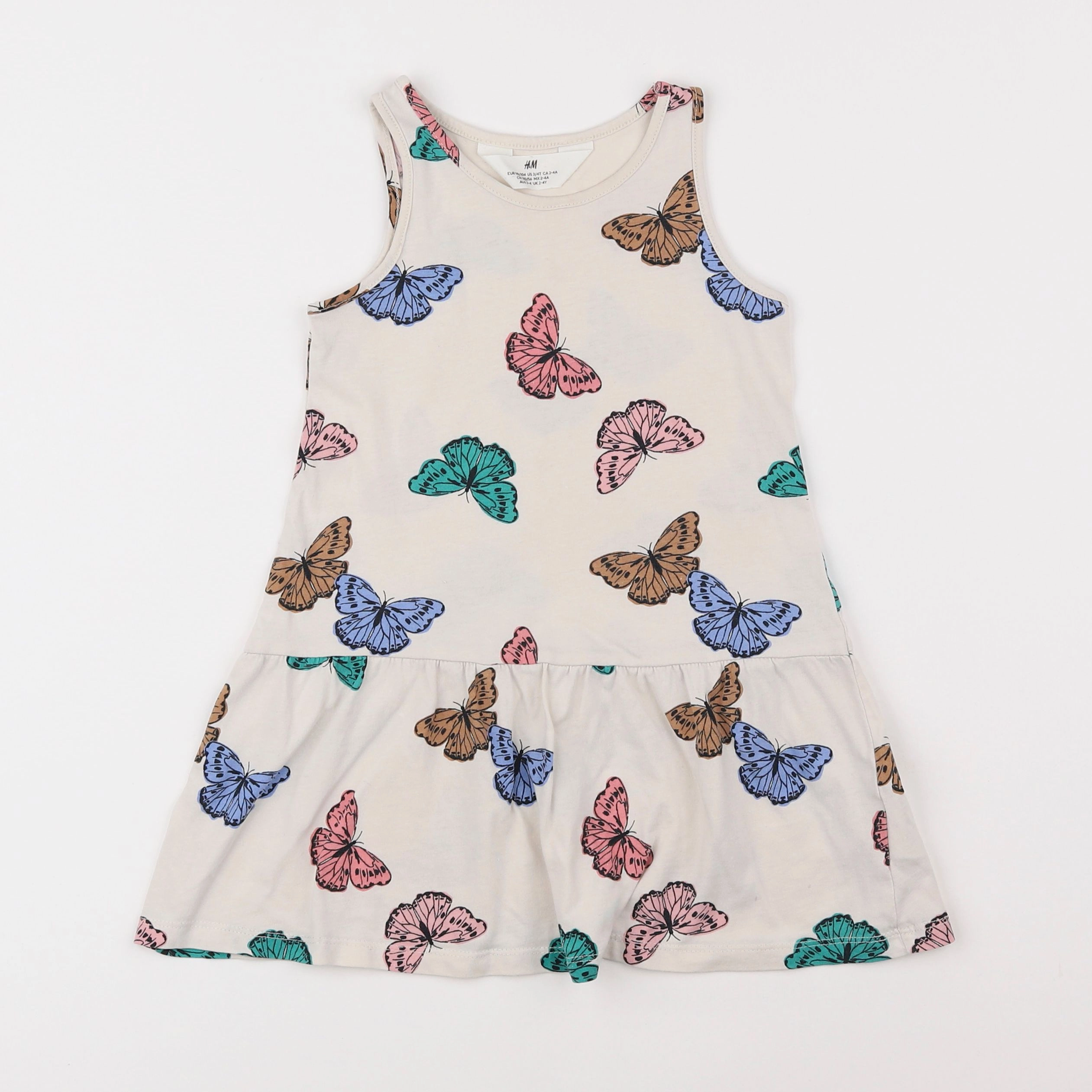 H&M - robe multicolore - 2/4 ans