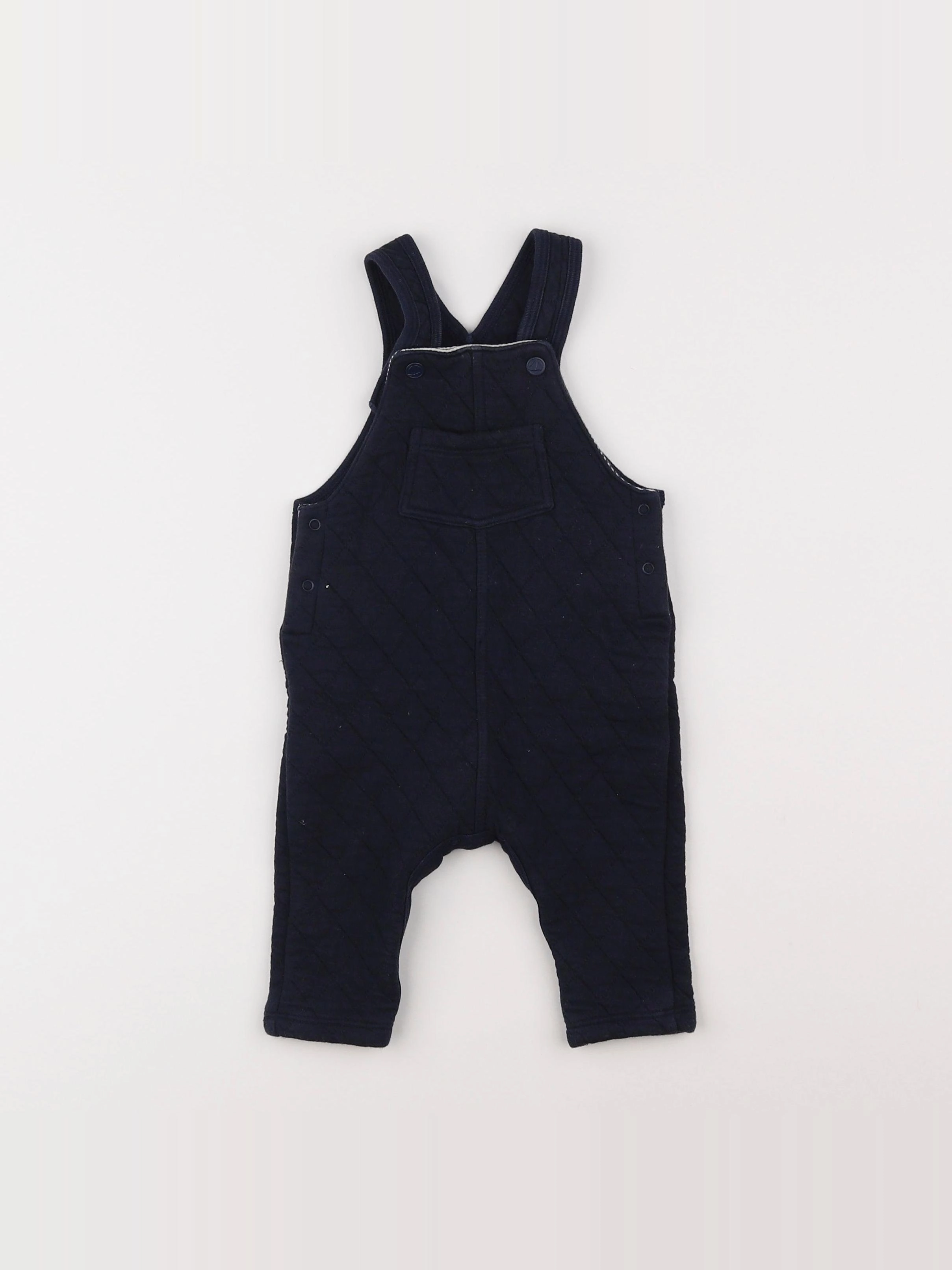 Petit Bateau - salopette bleu - 6 mois