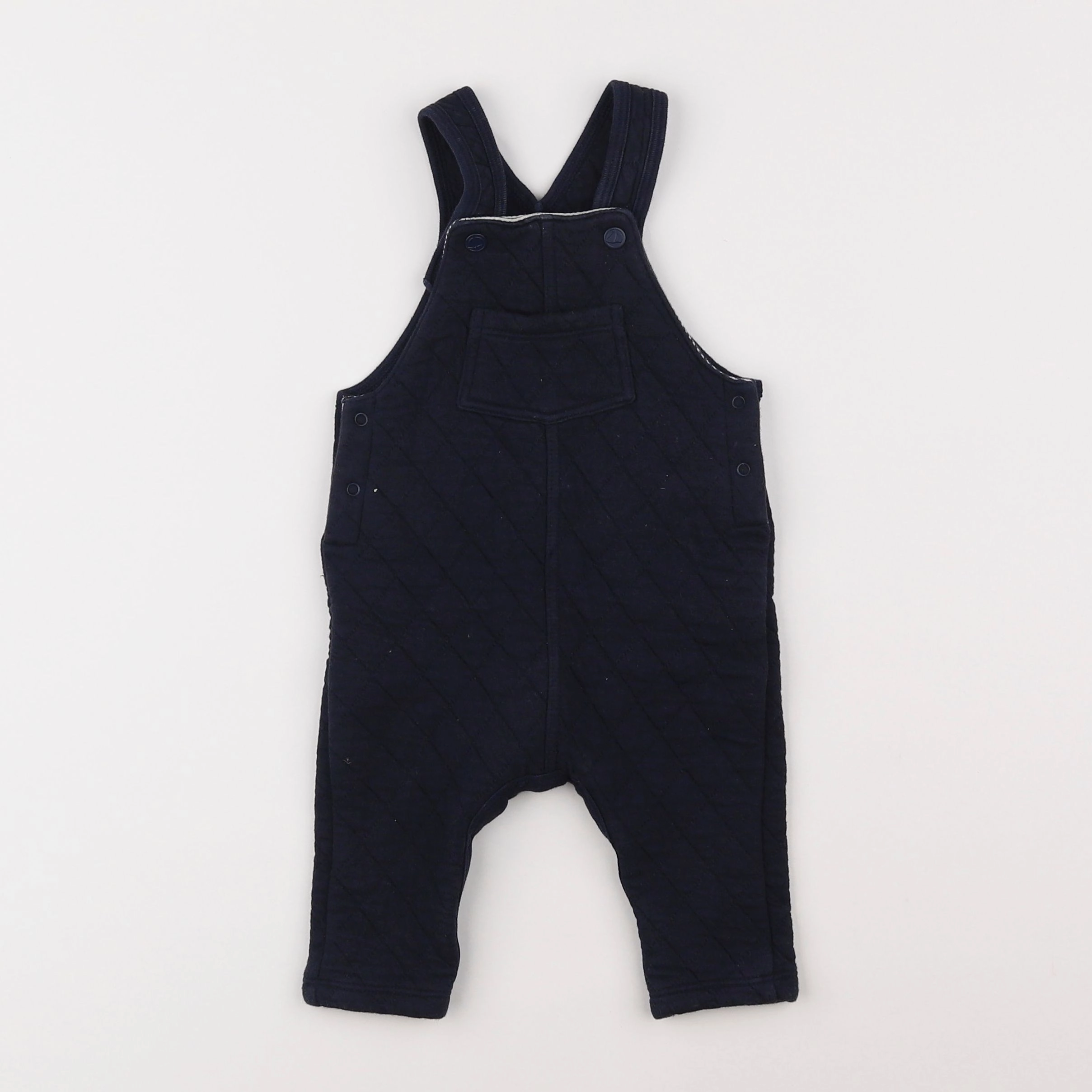 Petit Bateau - salopette bleu - 6 mois