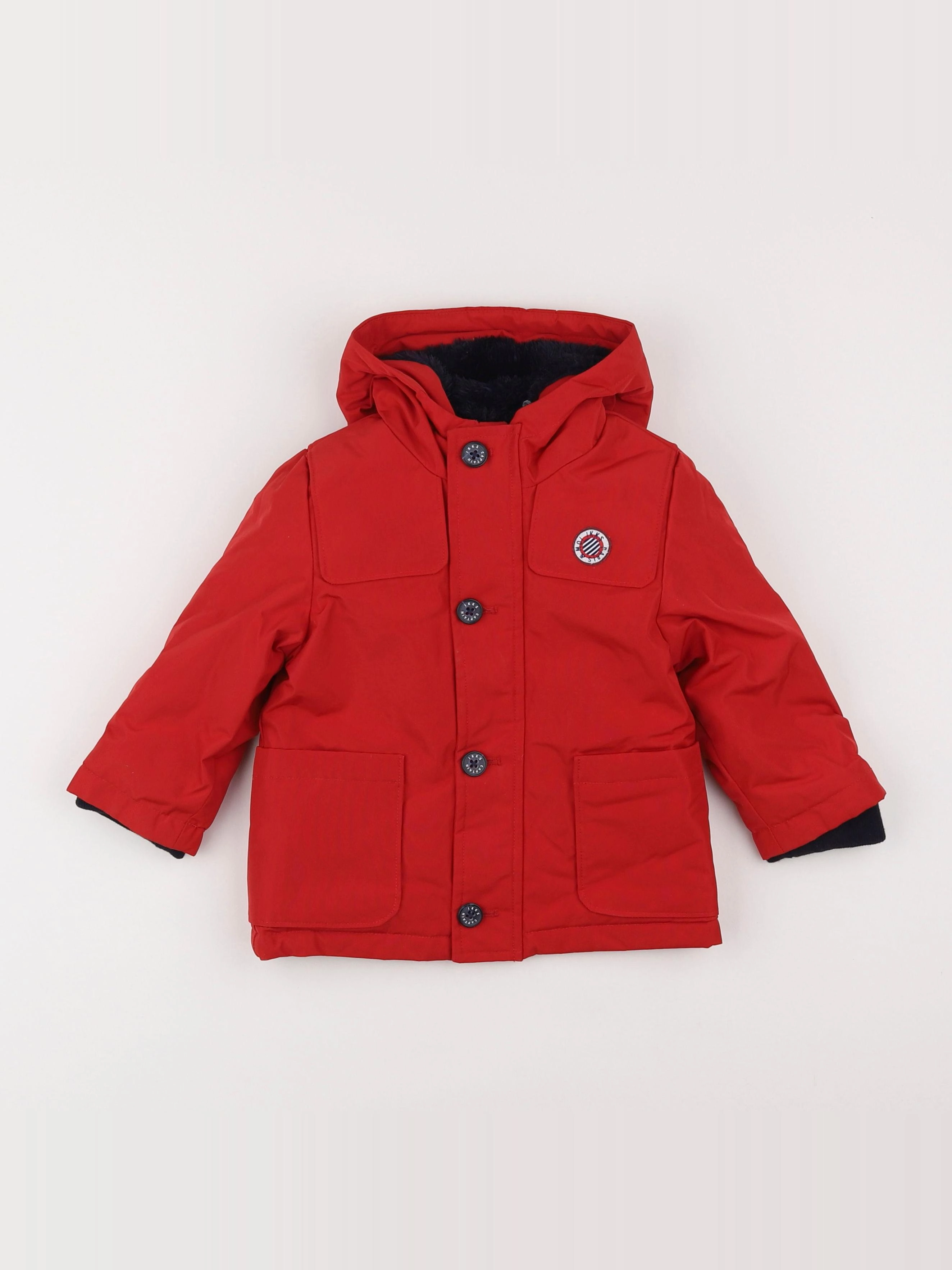 IKKS - parka rouge - 18 mois