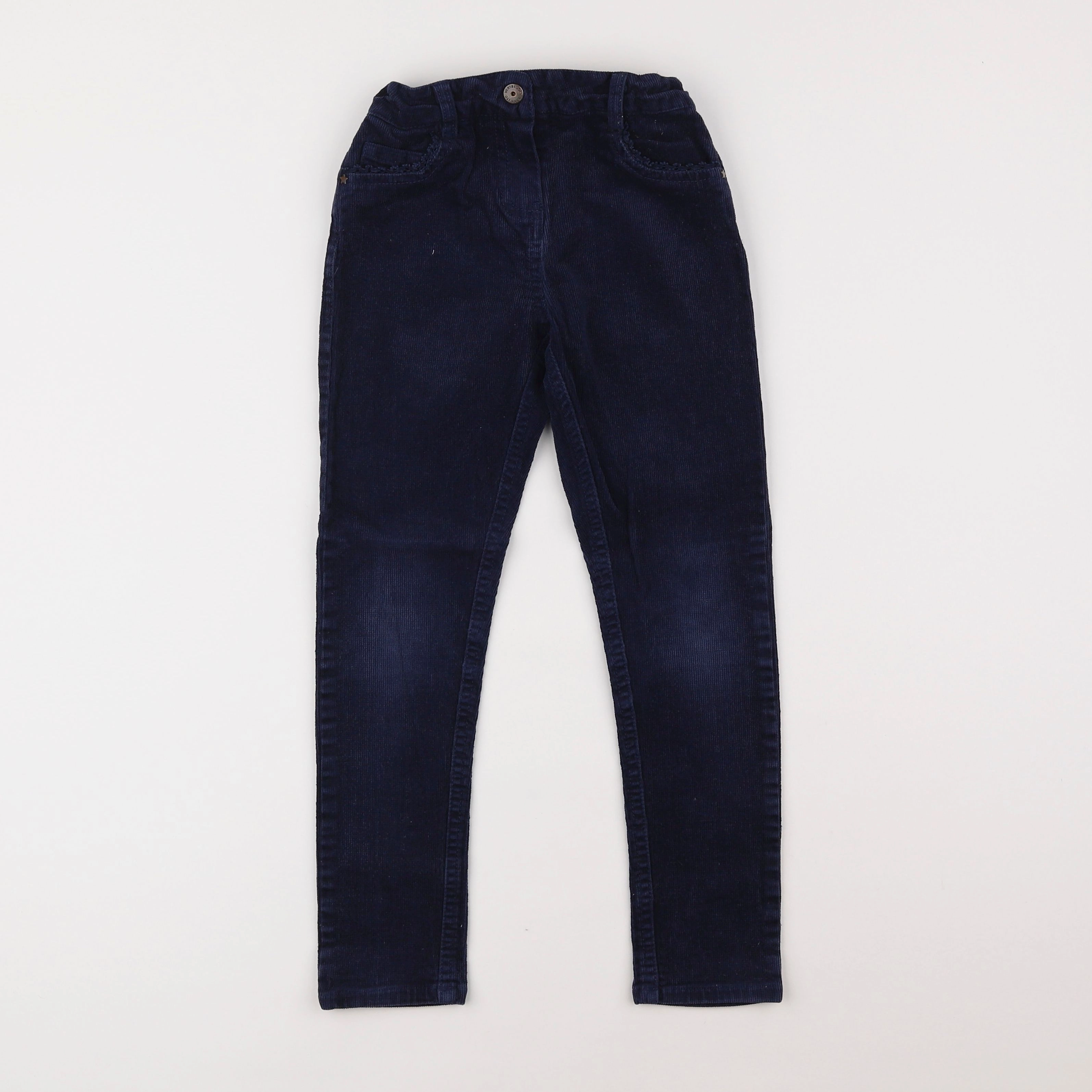 Vertbaudet - pantalon bleu - 7 ans