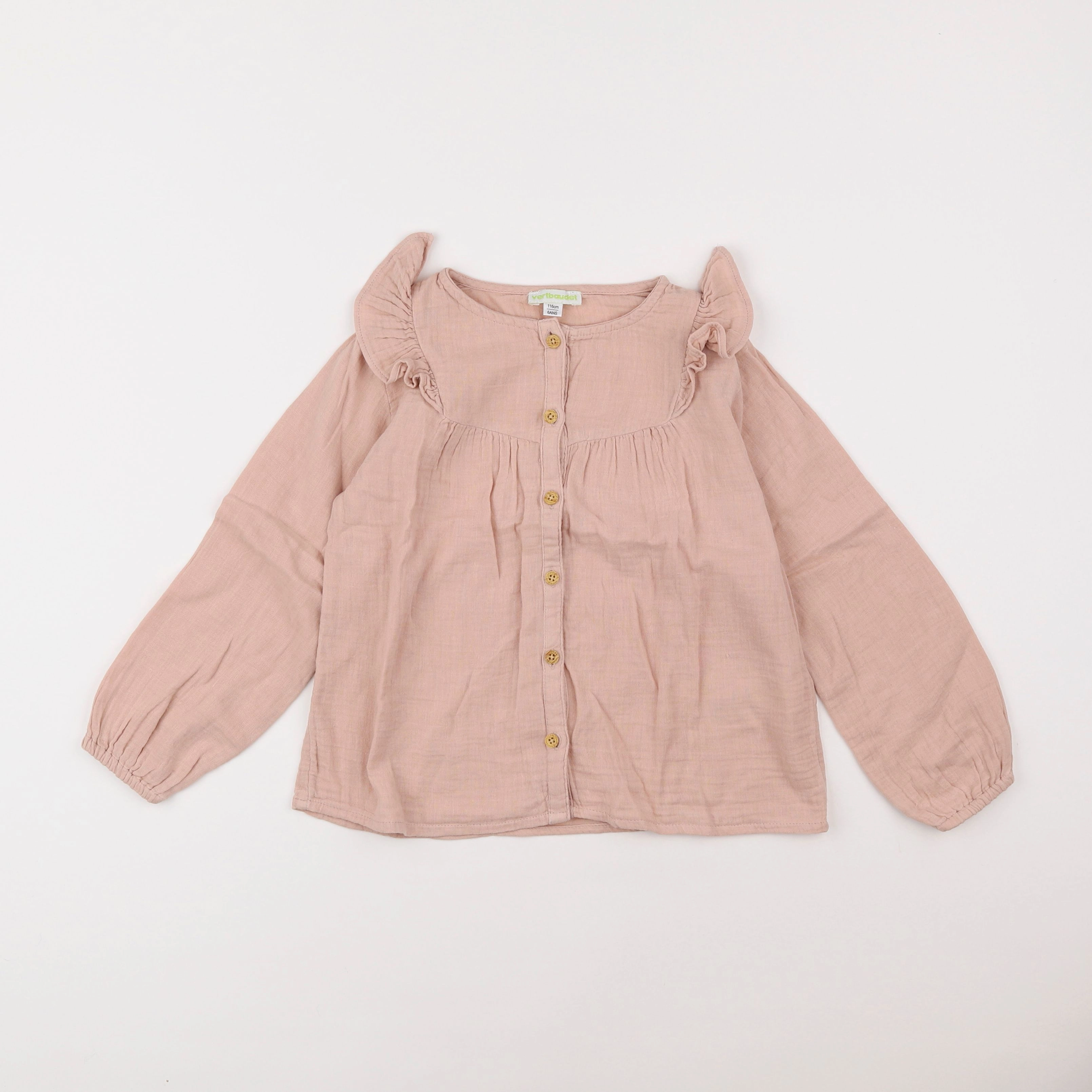 Vertbaudet - blouse rose - 6 ans