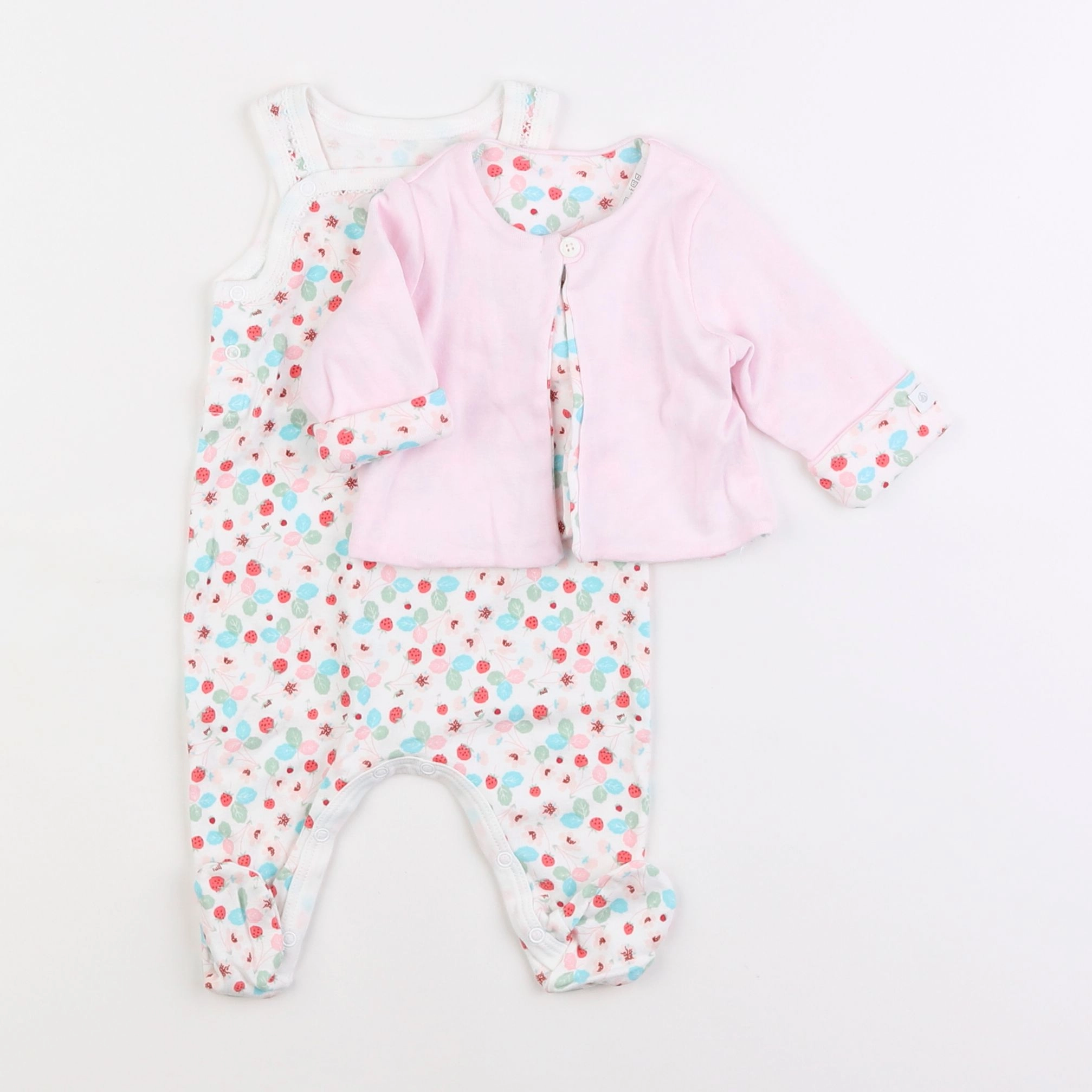 Petit Bateau - pyjama coton multicolore - 1 mois