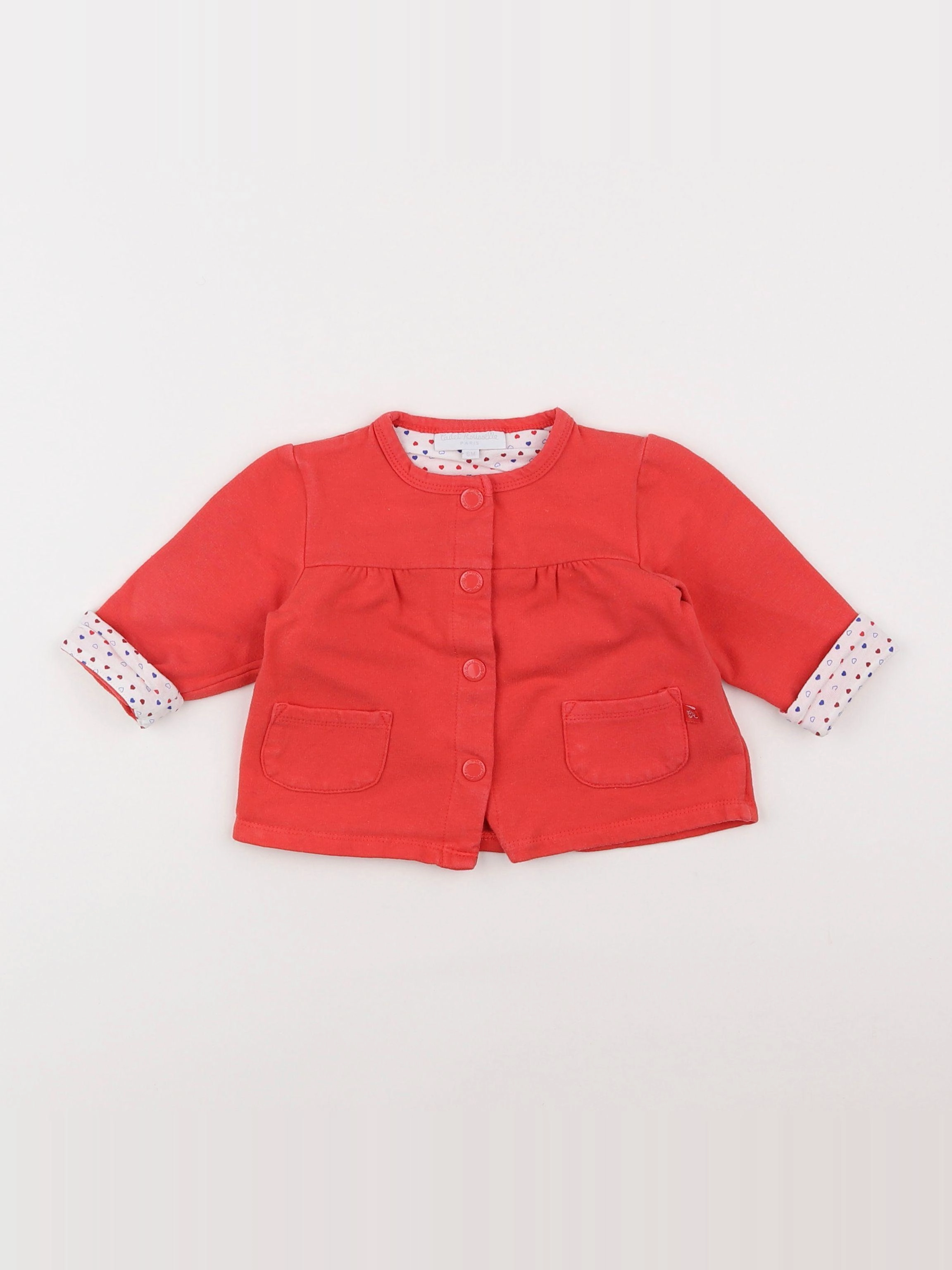Cadet Rousselle - sweat rose - 6 mois