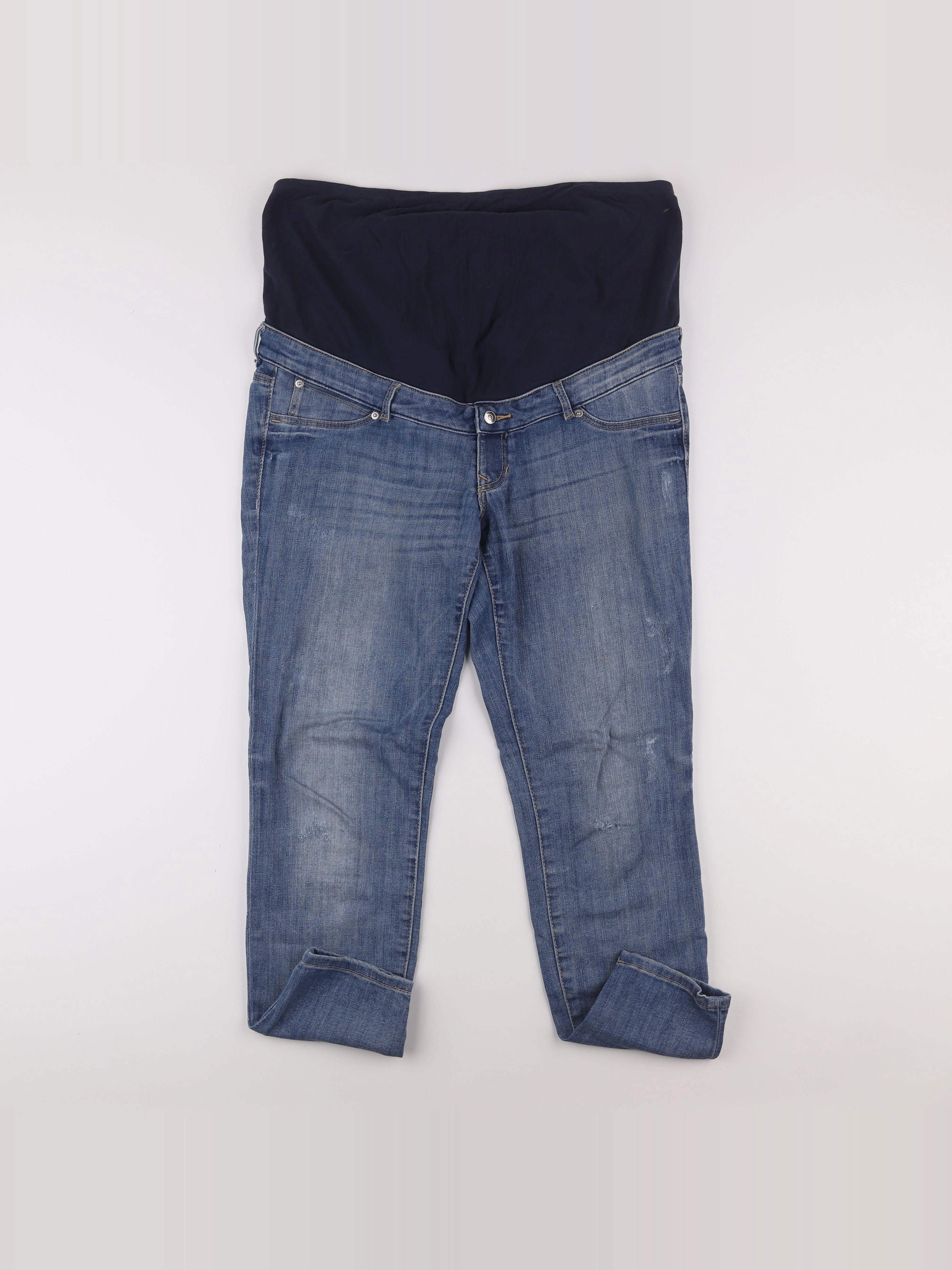 H&M - jean grossesse bleu - 40