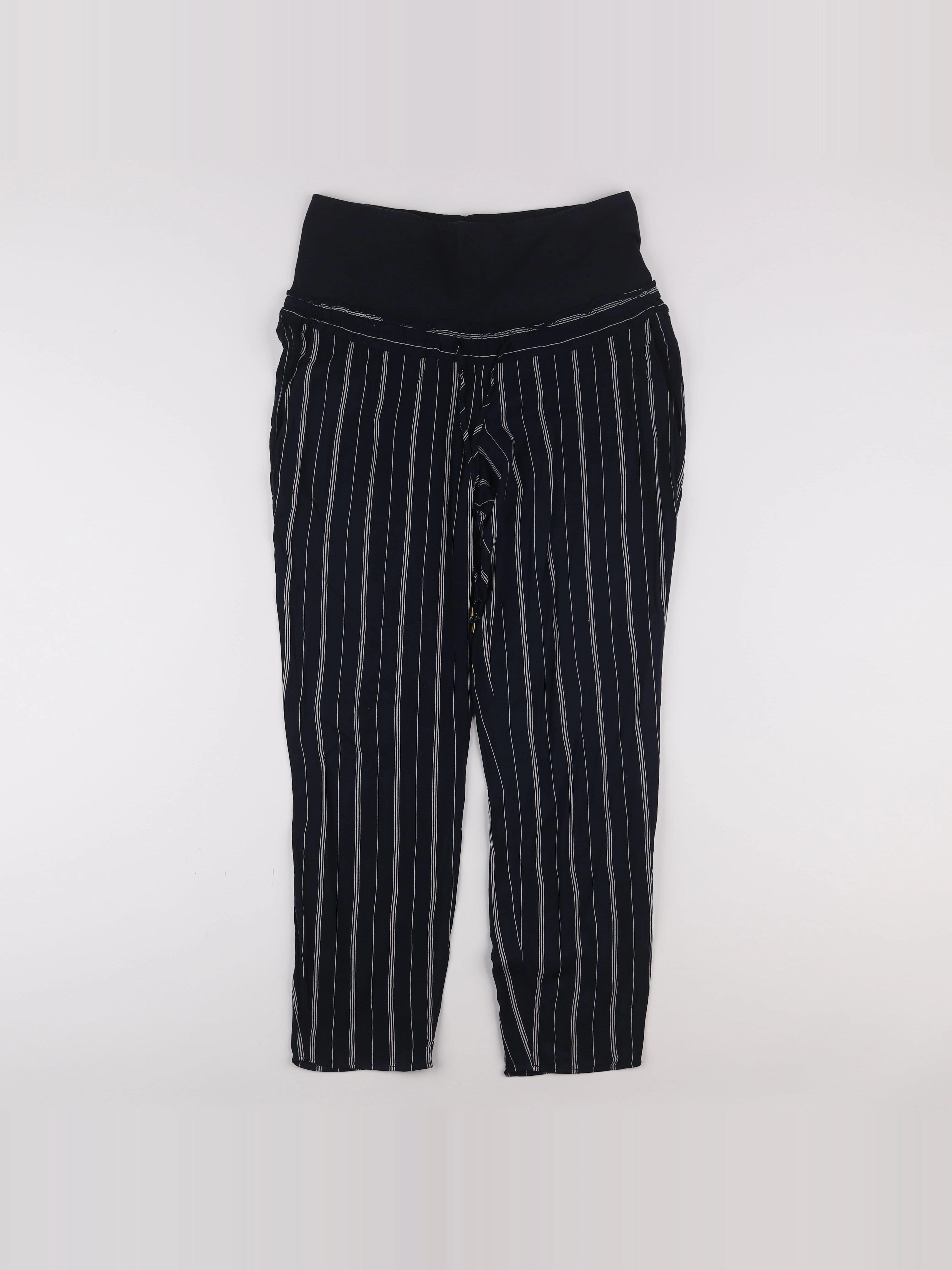 H&M - pantalon grossesse bleu - 40