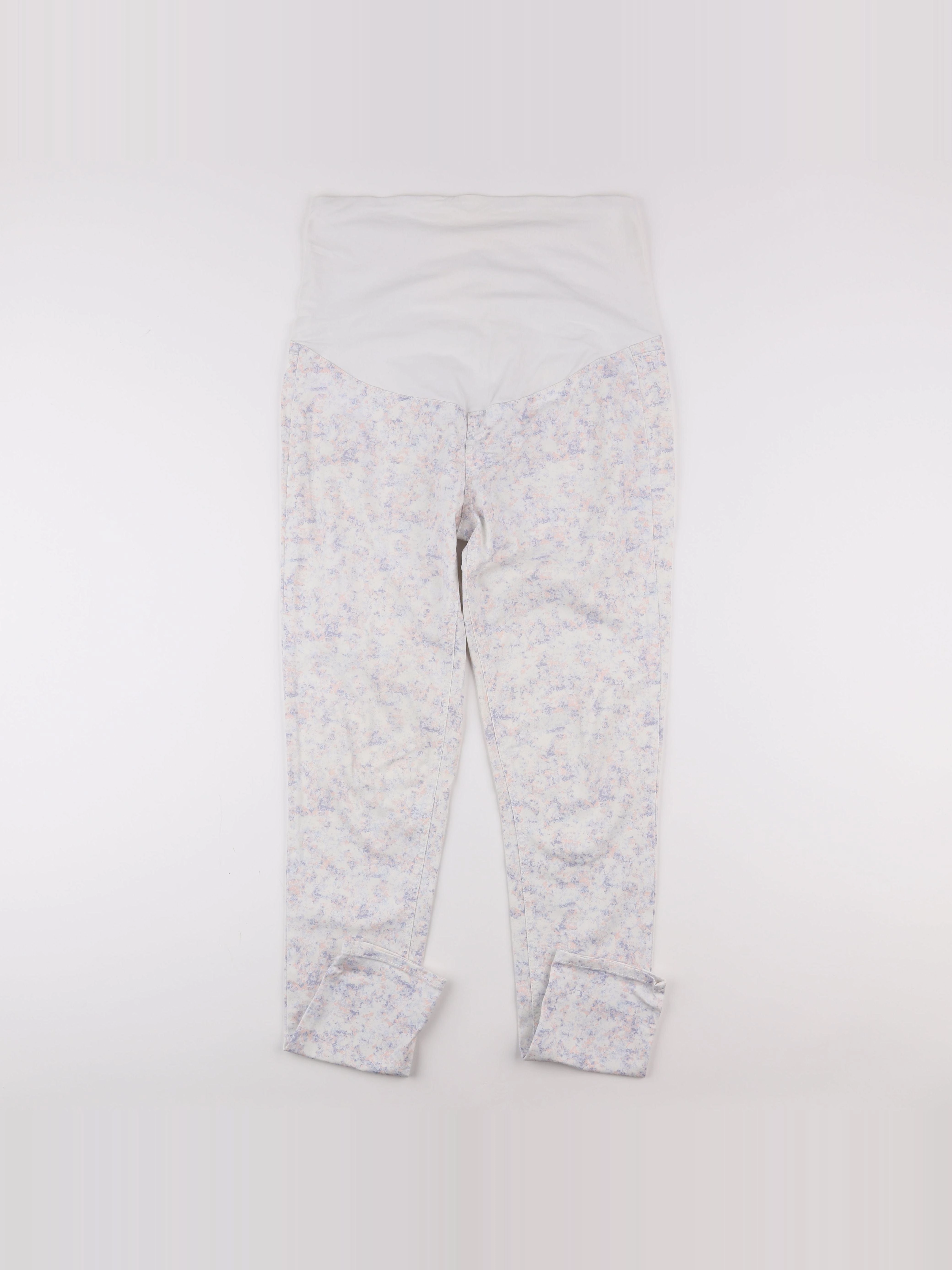 H&M - pantalon grossesse blanc - 40